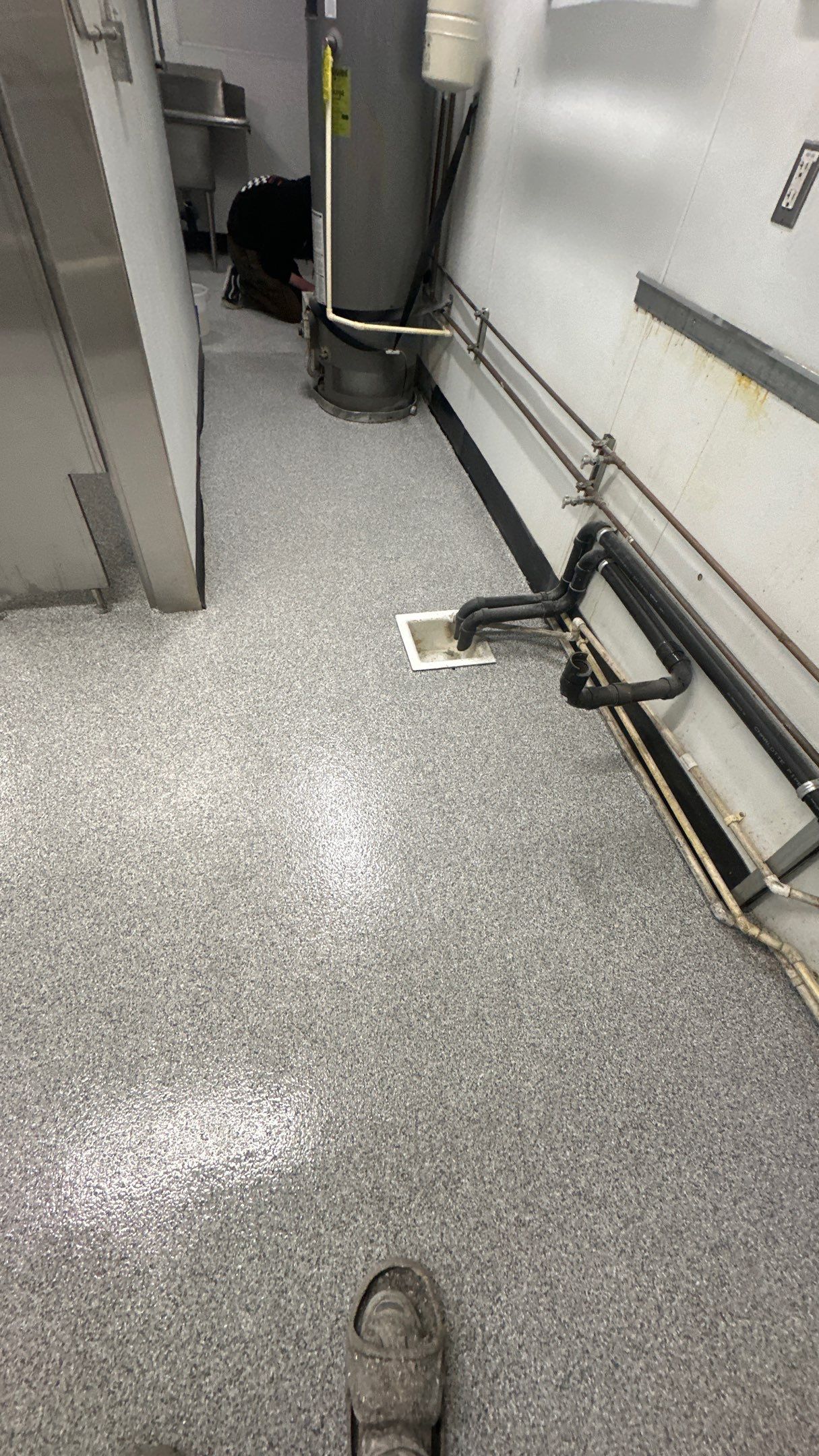 Commercial Kitchen Flooring using Slate Stone 1/8" by Croc Coatings, LLC