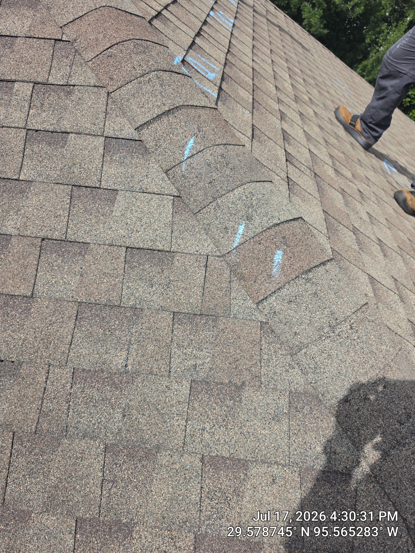 Inspection in Missouri City by Good Vibes Roofing