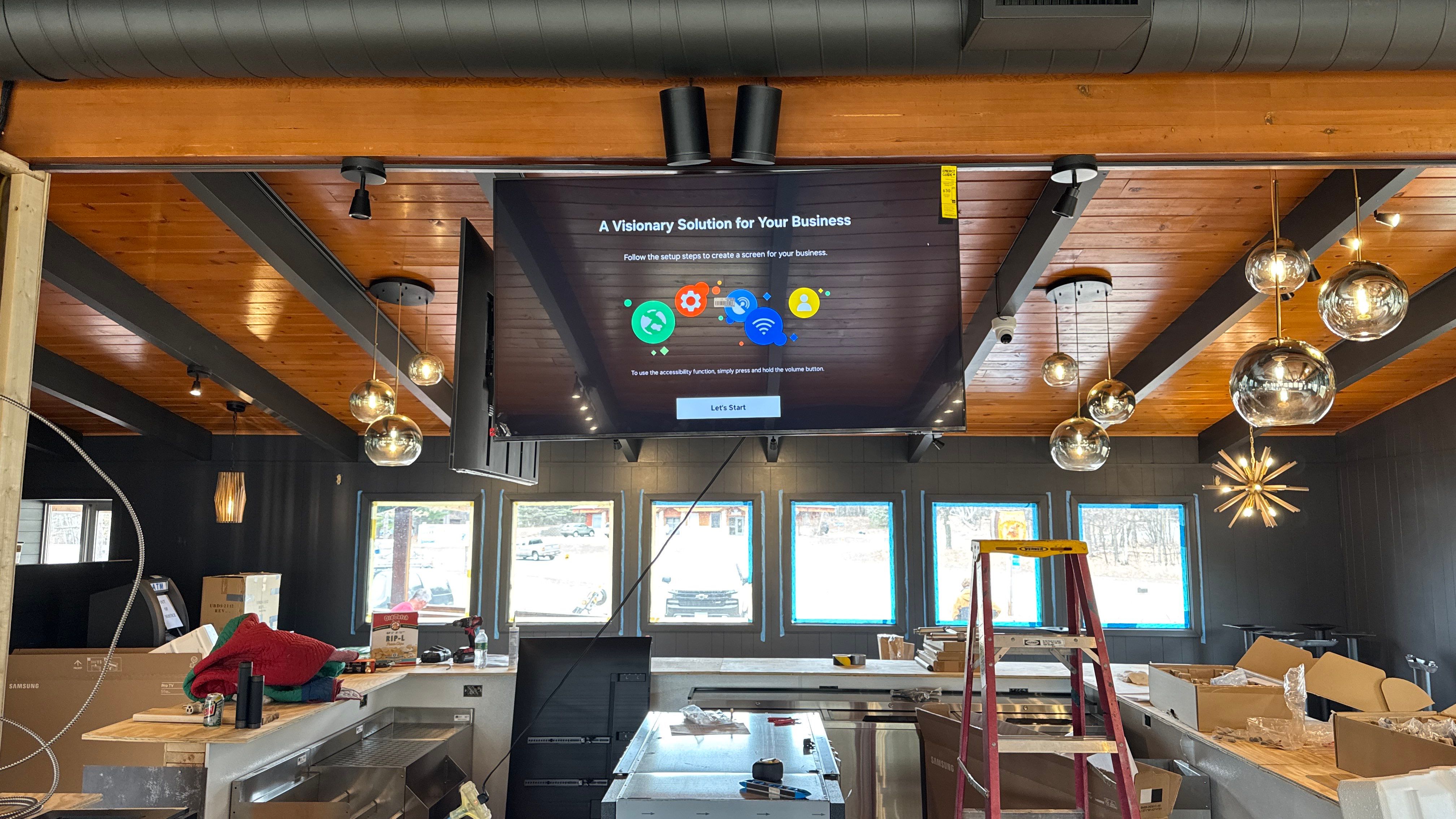 Lakeside Bar AV/POS/DATA install by AVSi