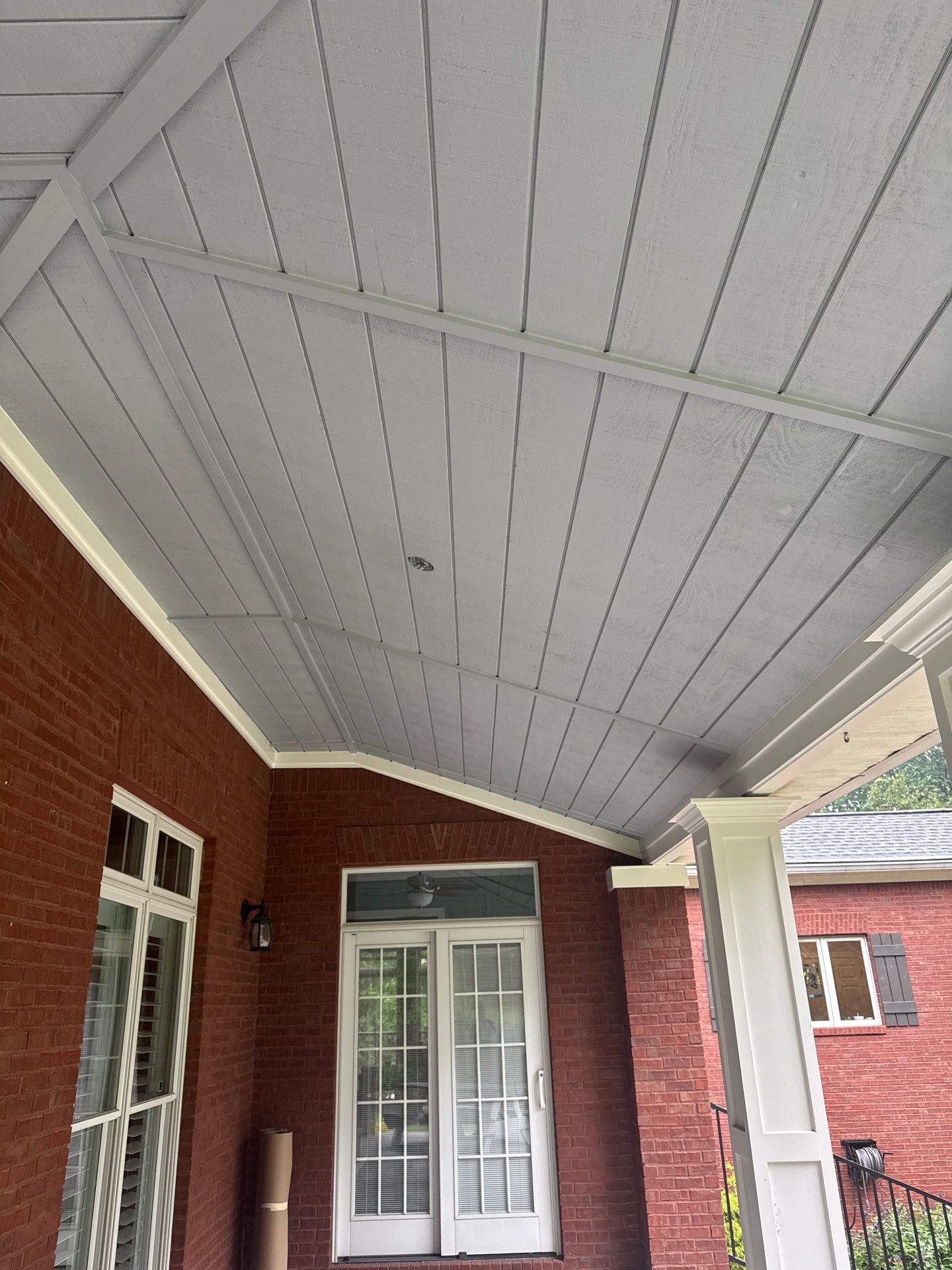 Custom Tongue-and-Groove Porch Ceiling Renovation in Marietta by Swift Home Renovations
