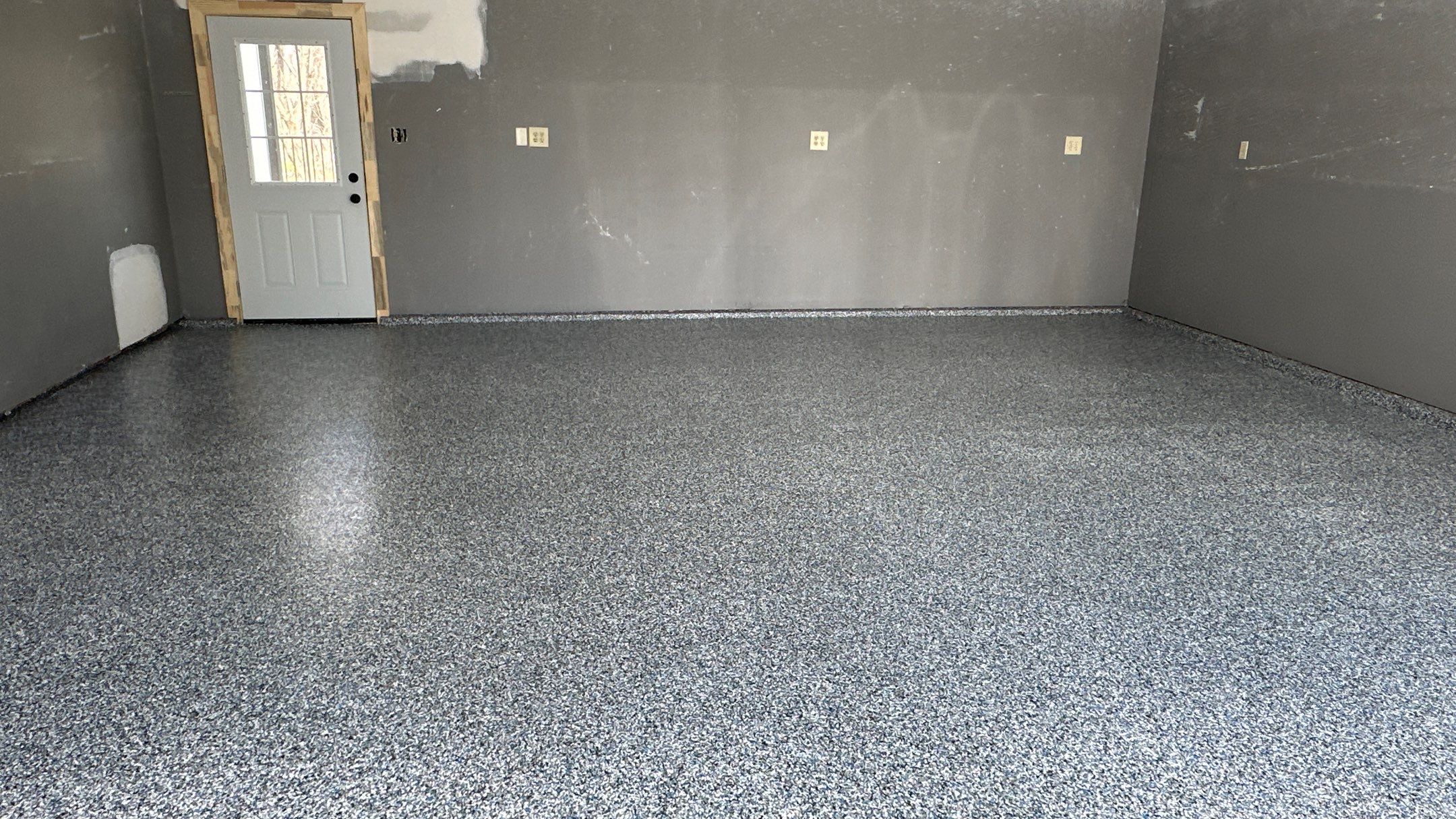 Kurt C. upgraded their garage floor with Banner Blue Flake  by Banner Garage