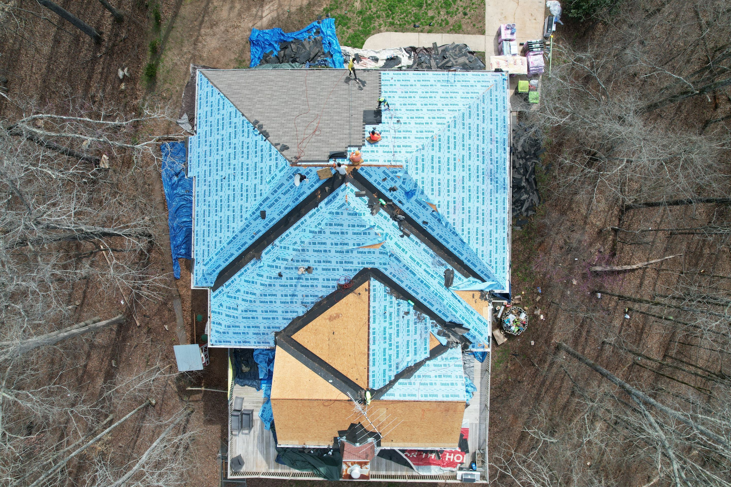 Residential Roofing Installation using Owens Corning by Inspector Roofing and Restoration