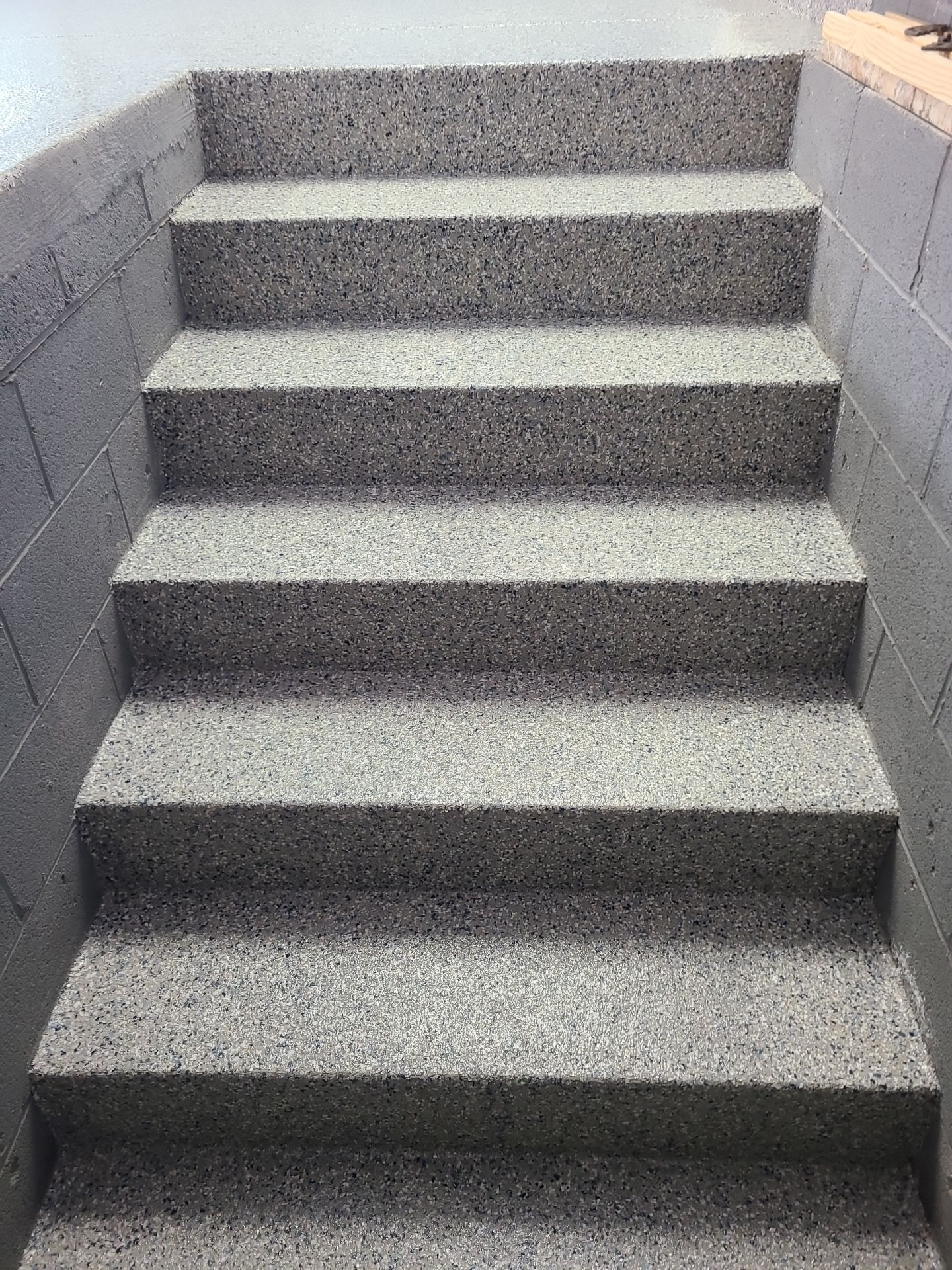 Double Car Garage in Stone Wash - Youngstown, OH by Alexander Concrete Coatings