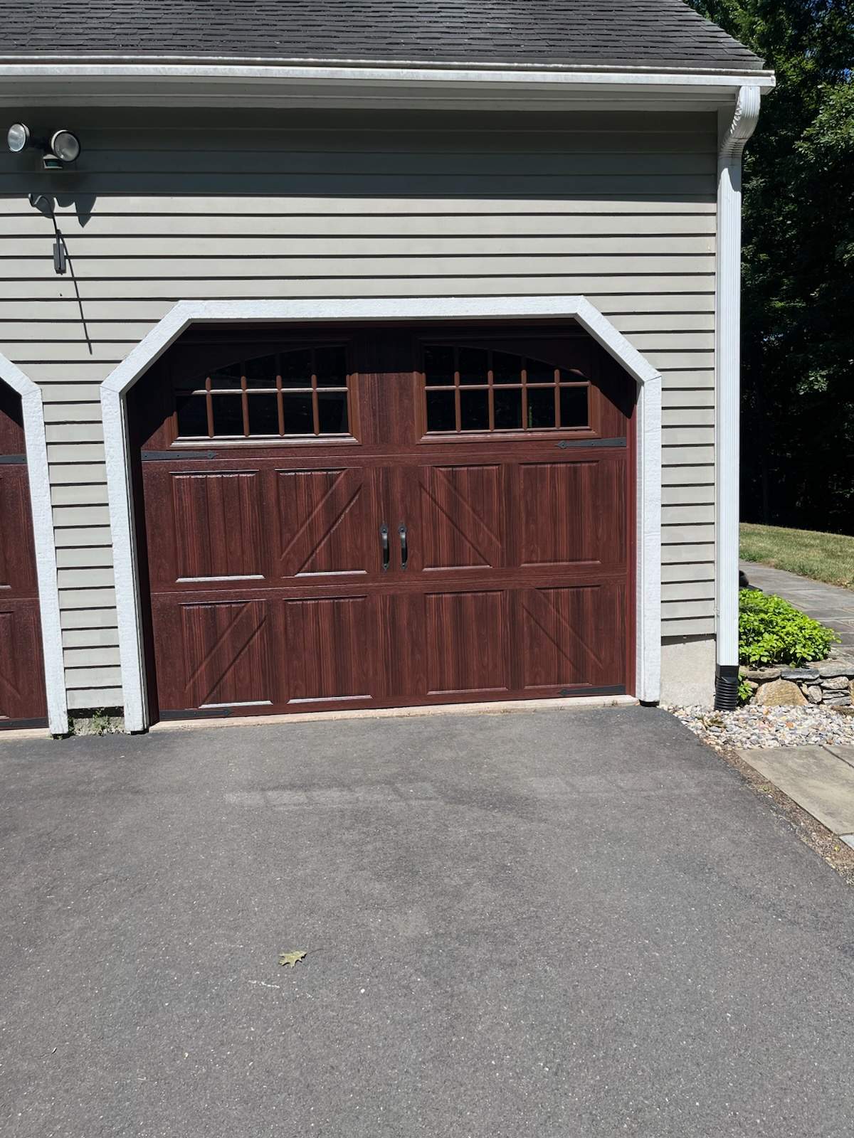 Elegant Garage Door Upgrade with Amarr Classica by DiGiorgi Roofing and Siding Inc