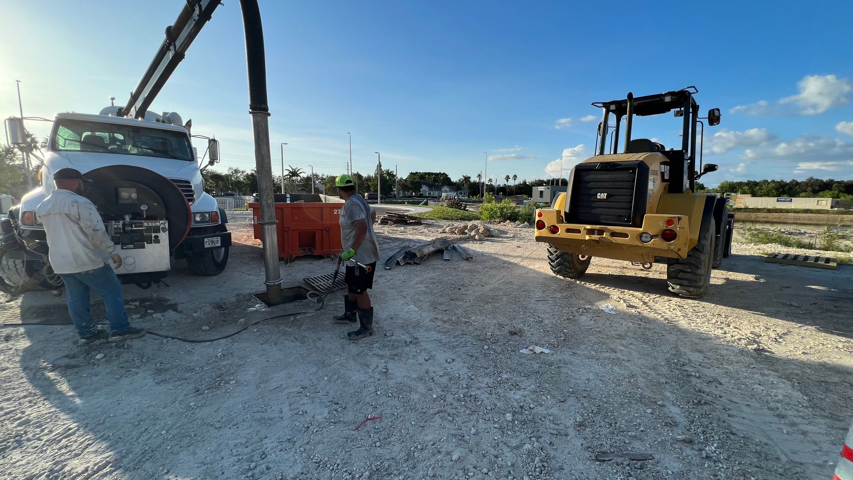 New Construction Storm Drain System Cleaning by APS Power & Water