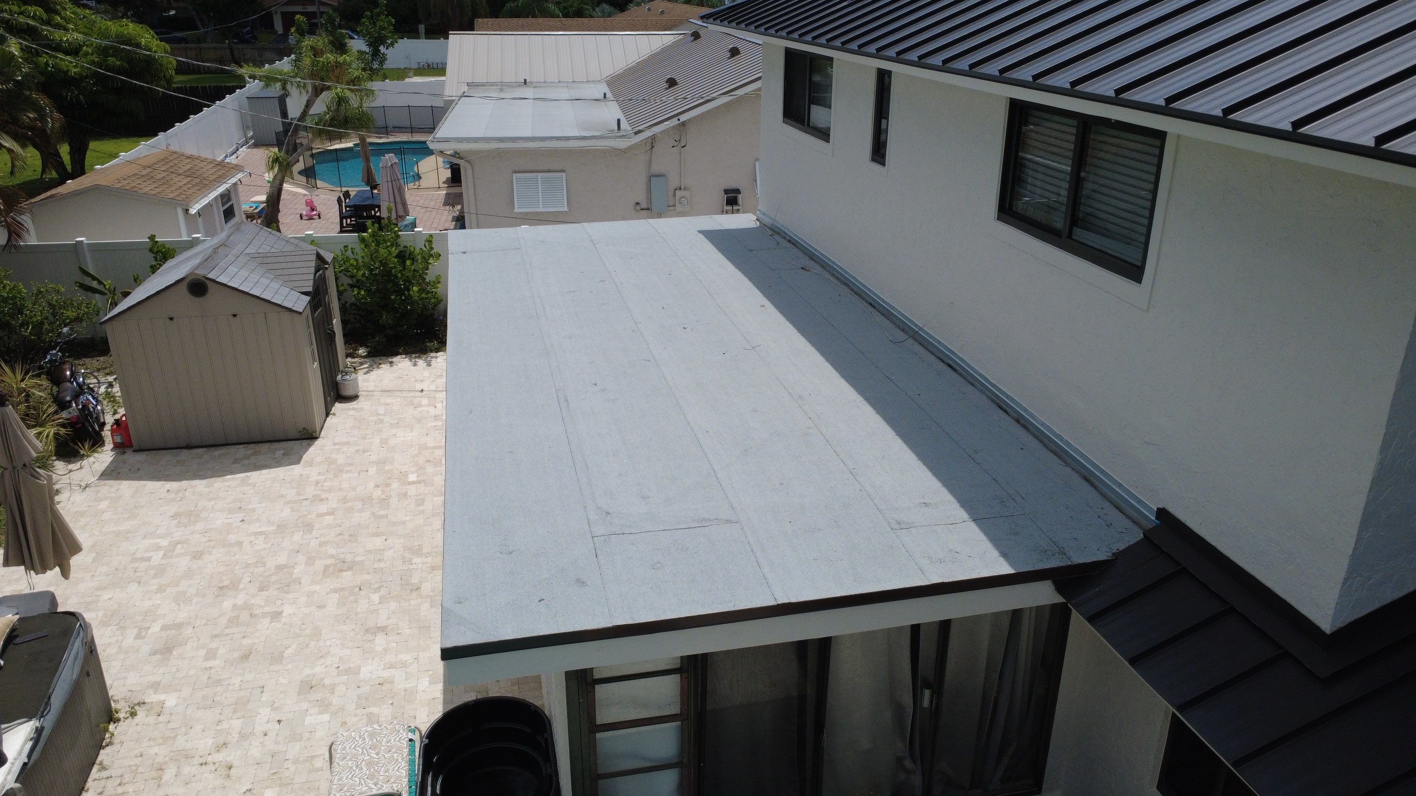 Residential Roofing Installation using 1.5'' Mechanical Seam by BLUES BROTHERS ROOFING