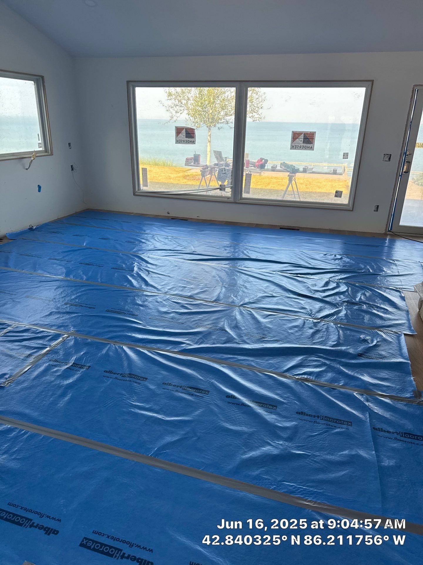 This project has it all!!!! Custom Flooring, Leveling Service, Custom Stair parts and pieces, risers, blue pad cover - all inclusive service from RTB! by RTBaldwin Hardwood Floors