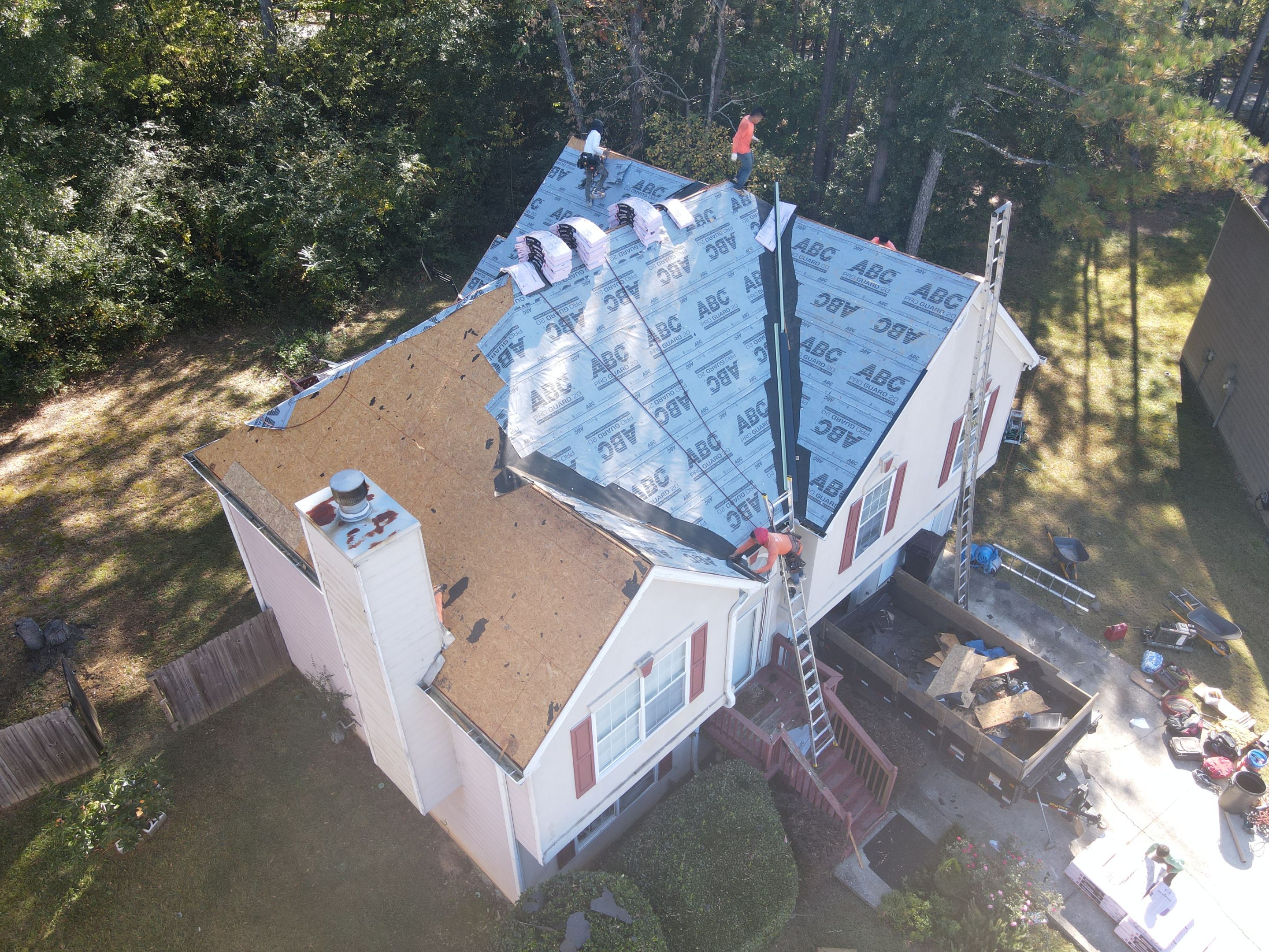 Residential Roofing Installation using Owens Corning by Inspector Roofing and Restoration