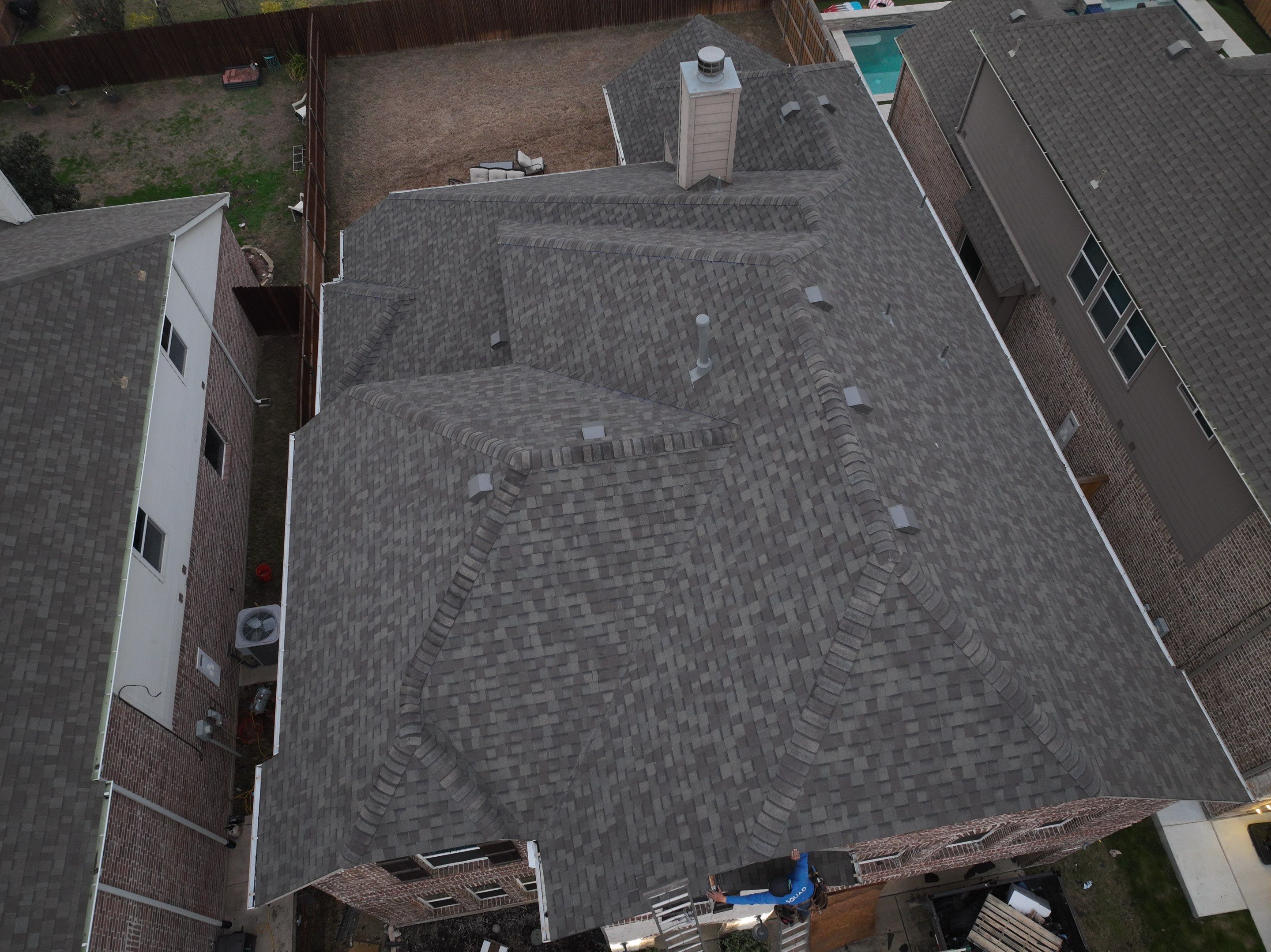 Residential Roofing Installation using CertainTeed Landmark Weathered Wood by OneSource Roofing and Restoration