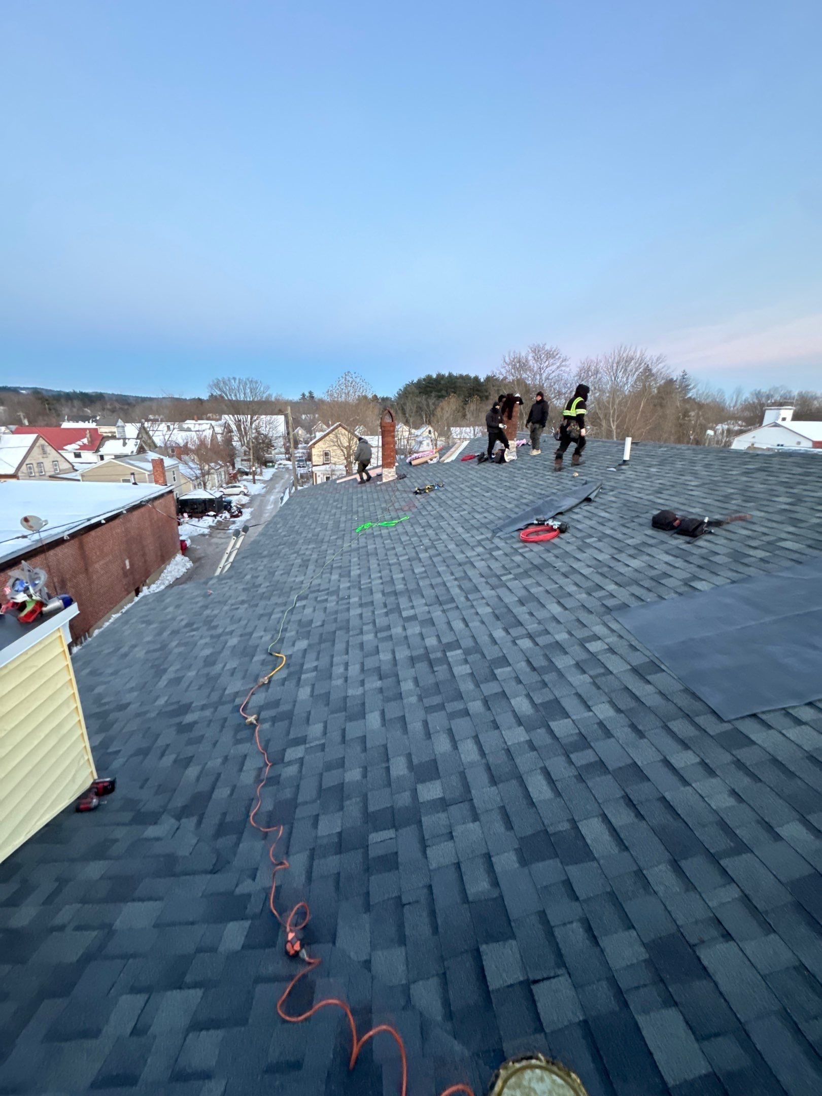 Farmington, NH Multifamily Roof Replacement on Busy Main Street by Compass exteriors