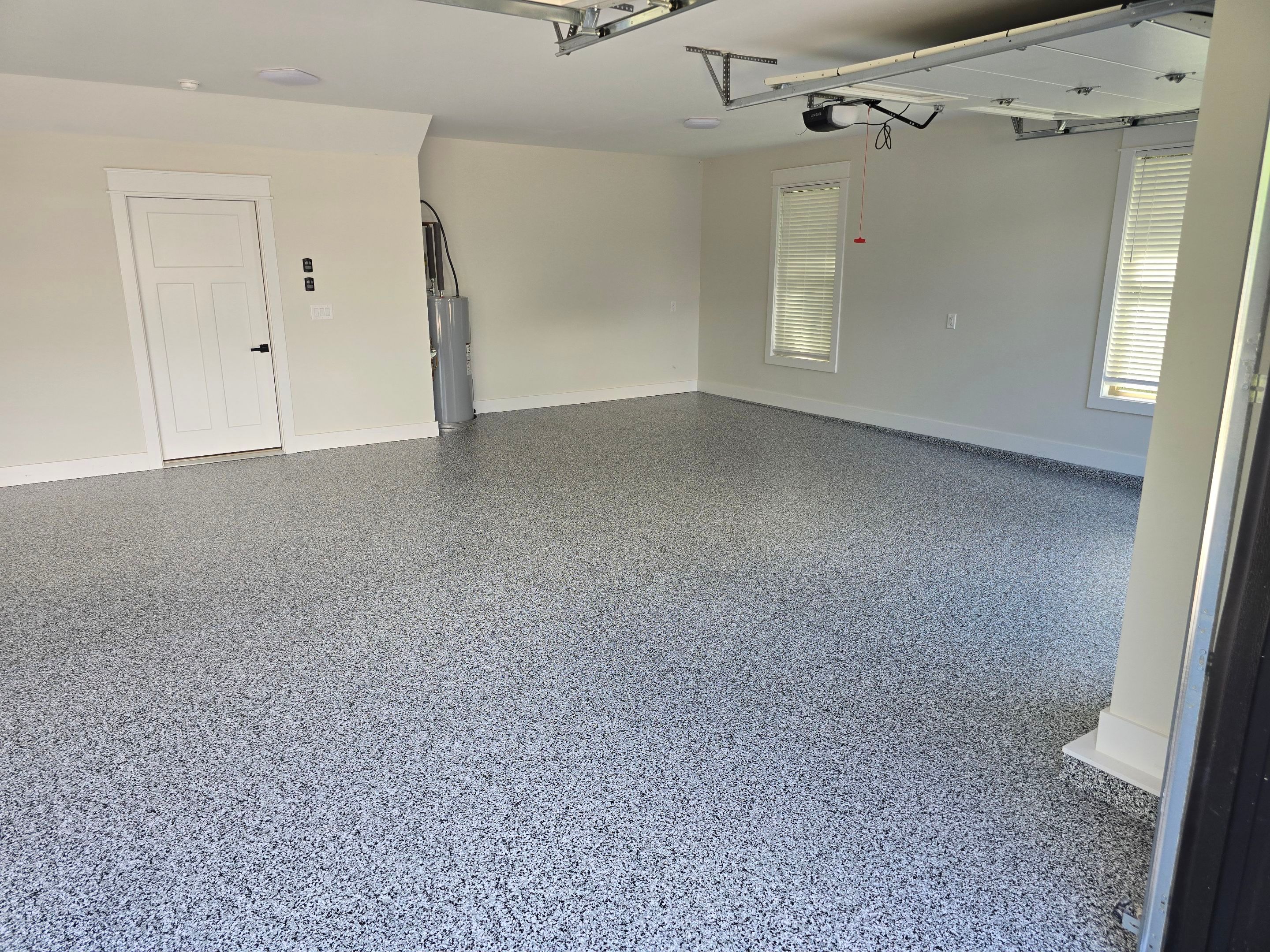 Garage using Domino by Elite Floor Solutions