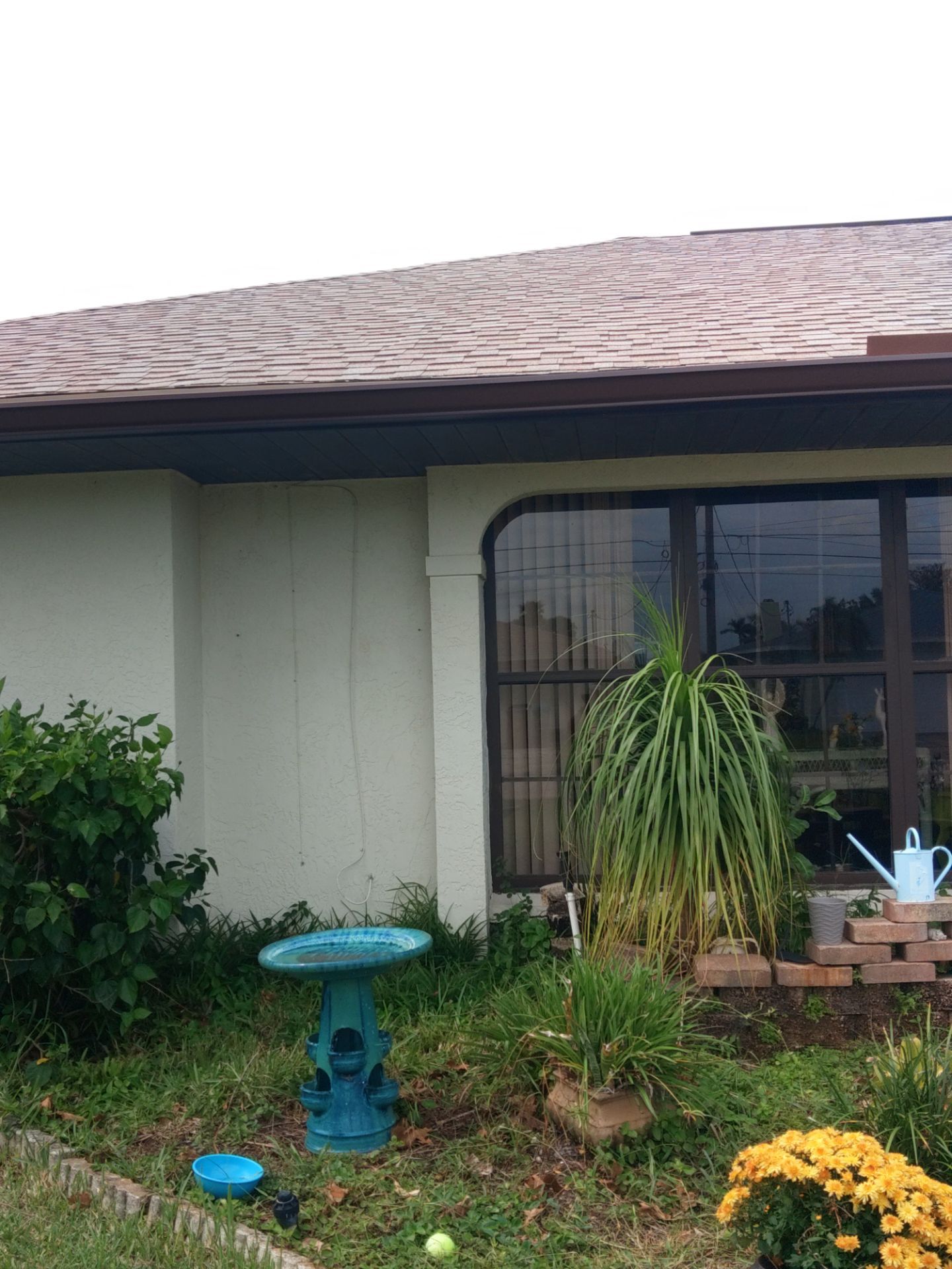 Brown Gutters in Cape Coral FL by Gutter Professors