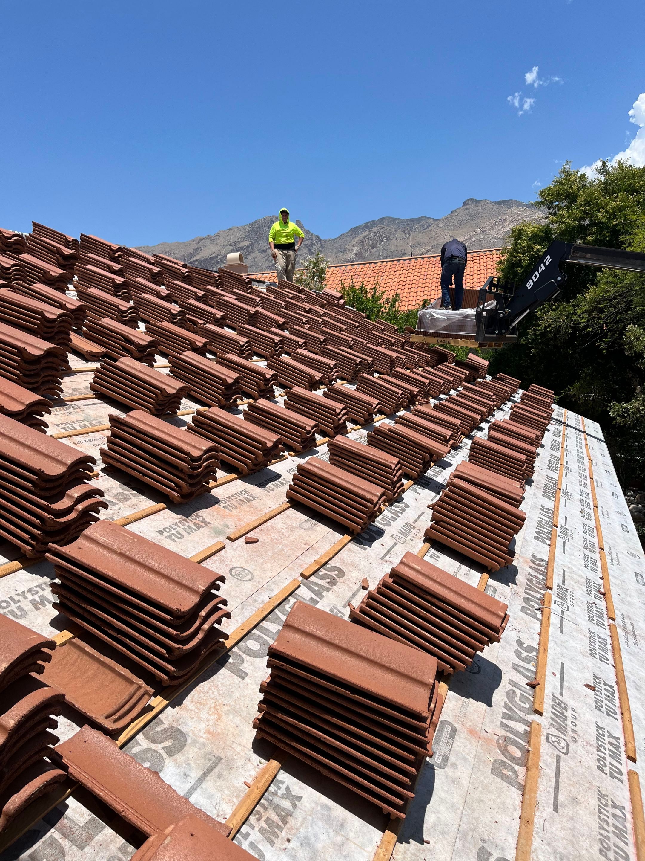 Residential Tile Roof Replacement and Decking Repair in Tucson- 85718 by West Coast Roofing AZ