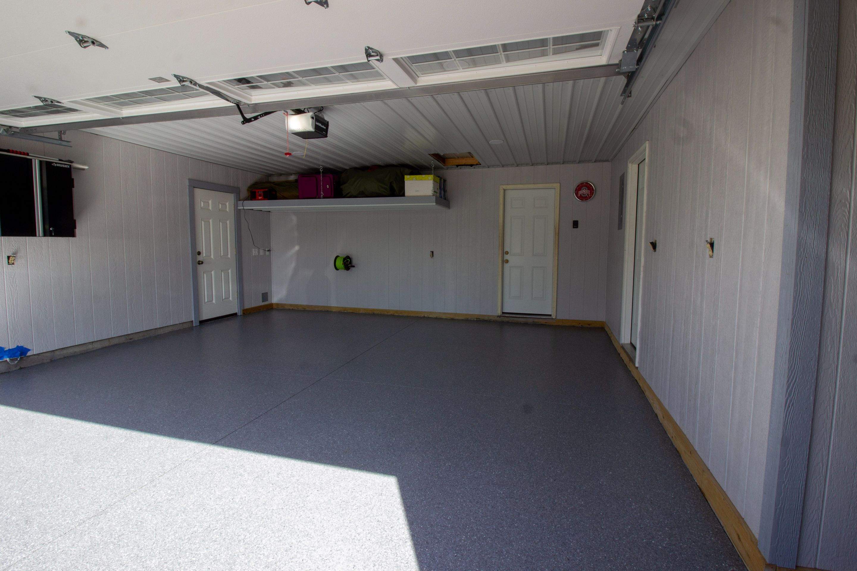 Garage Floor using Granite by Your1DayFloor.com