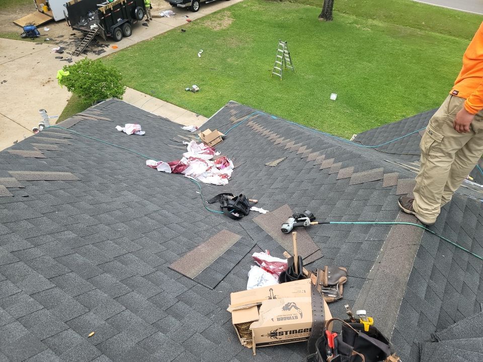 Residential Roofing Installation using Roof Replacement by American Roofing & Construction LLC