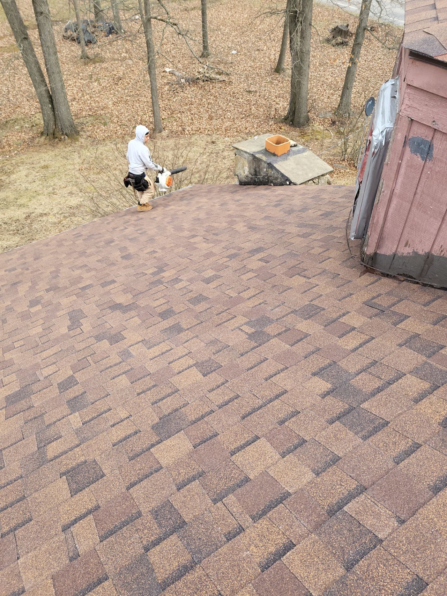 Atlas Pinnacle, Color, Burnt Hickory, Drip Edge, Color, Royal Brown by Eagle Eye Roofing