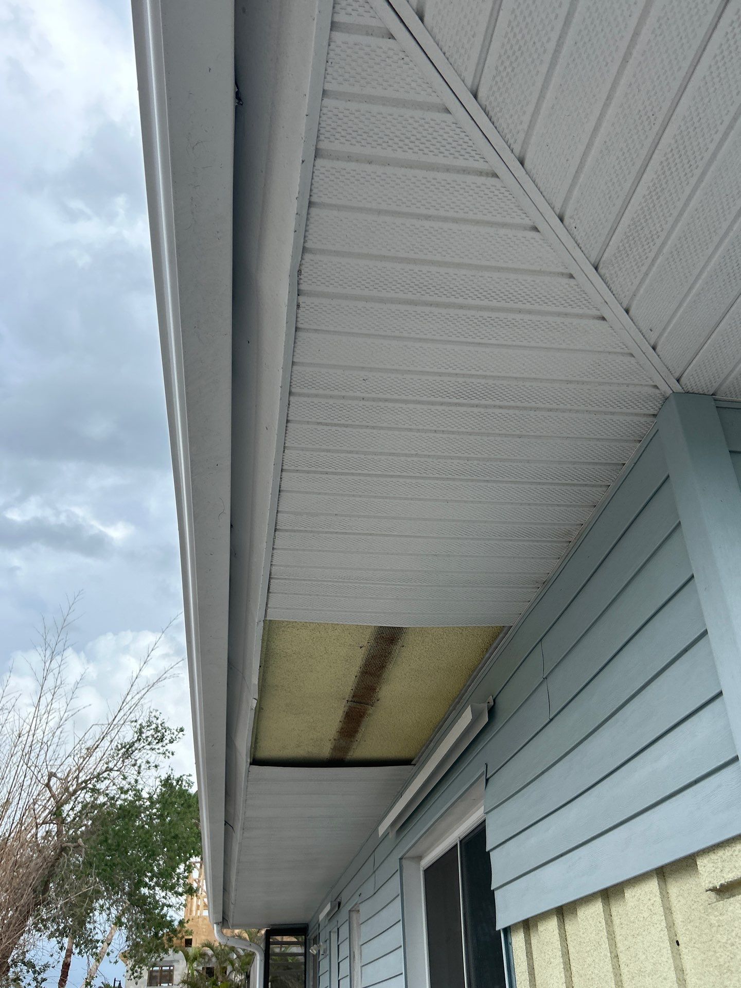 White Soffit and Fascia Upgrade in Longboat Key FL by Gutter Professors