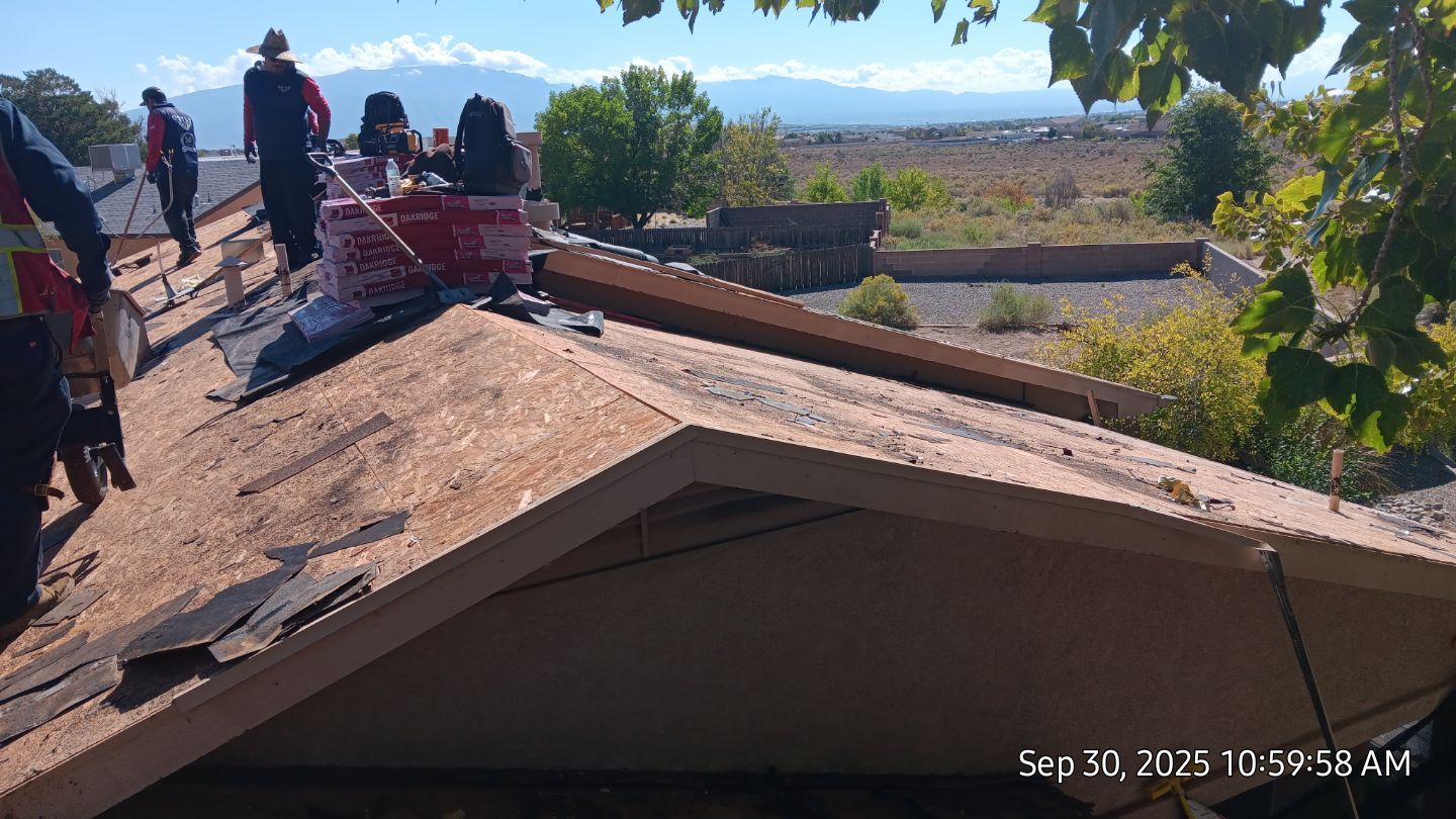 Oakridge Desert tan shingles in Chimayo Meadows by Doyle Roof Masters Inc