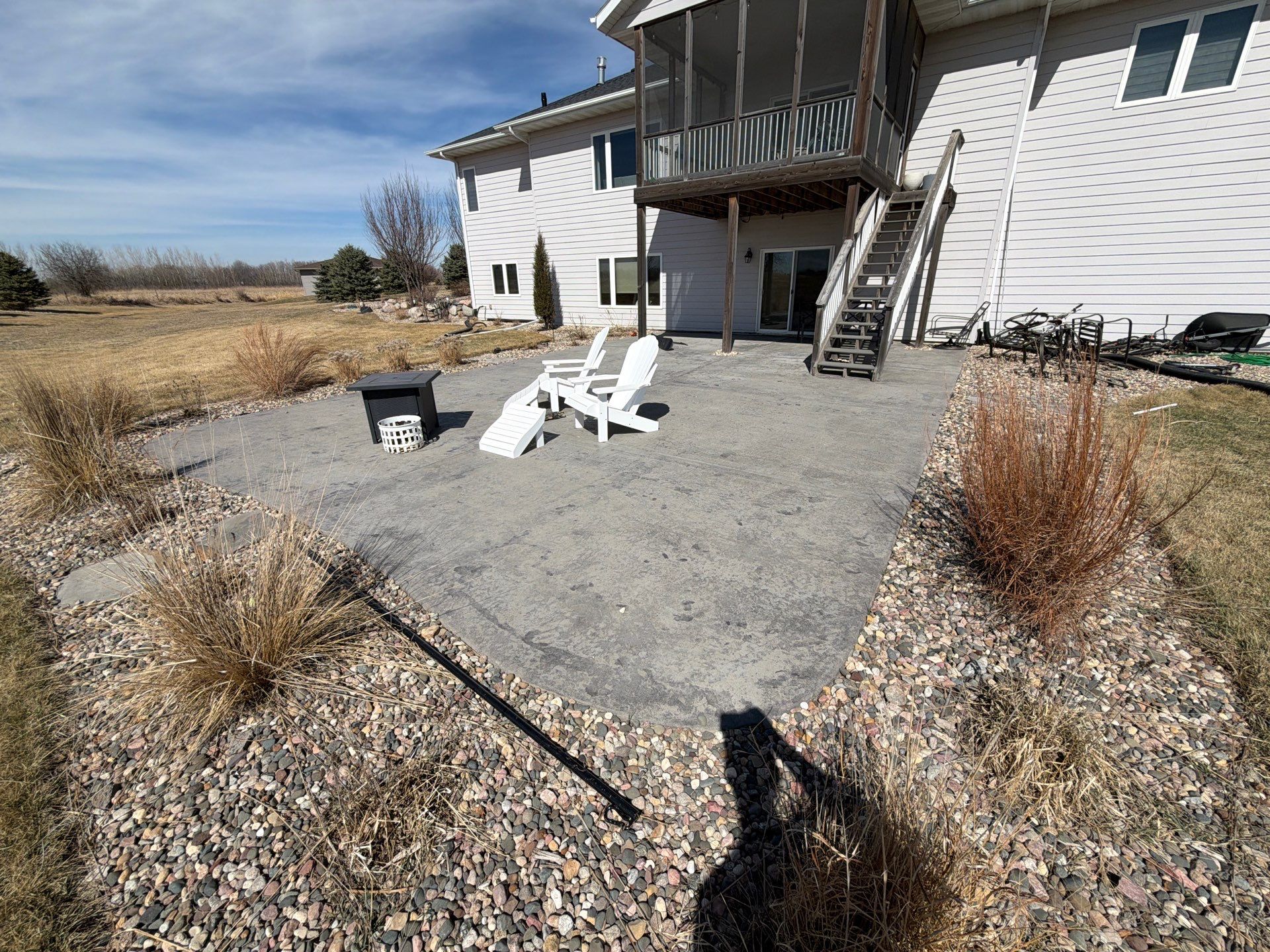 Concrete Patio Restoration and Installation in Sioux Falls by Select Painting, Coatings & Garage Cabinets
