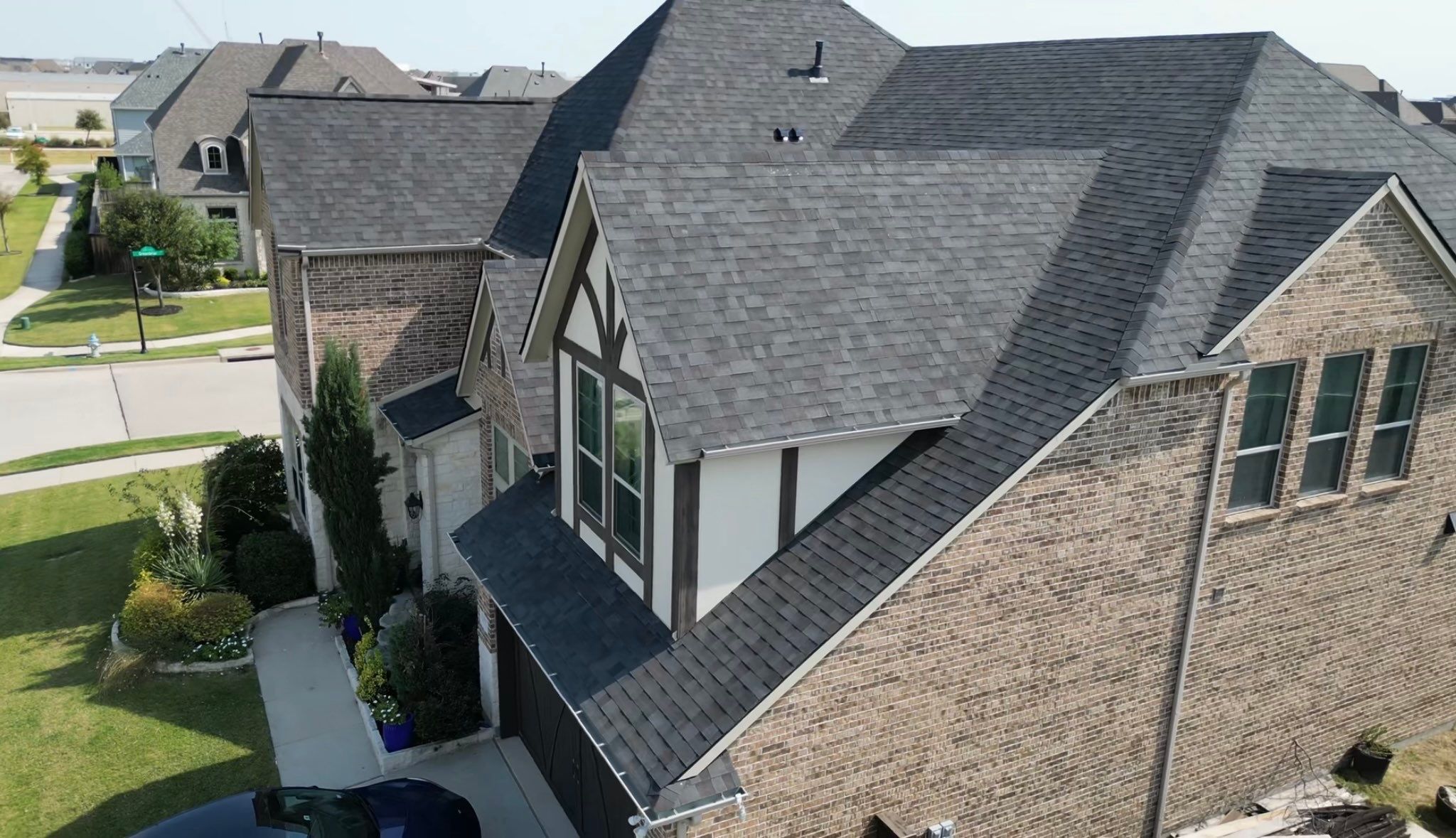 Residential Roofing Installation using Malarkey Vista Black Oak by High Performance Restoration