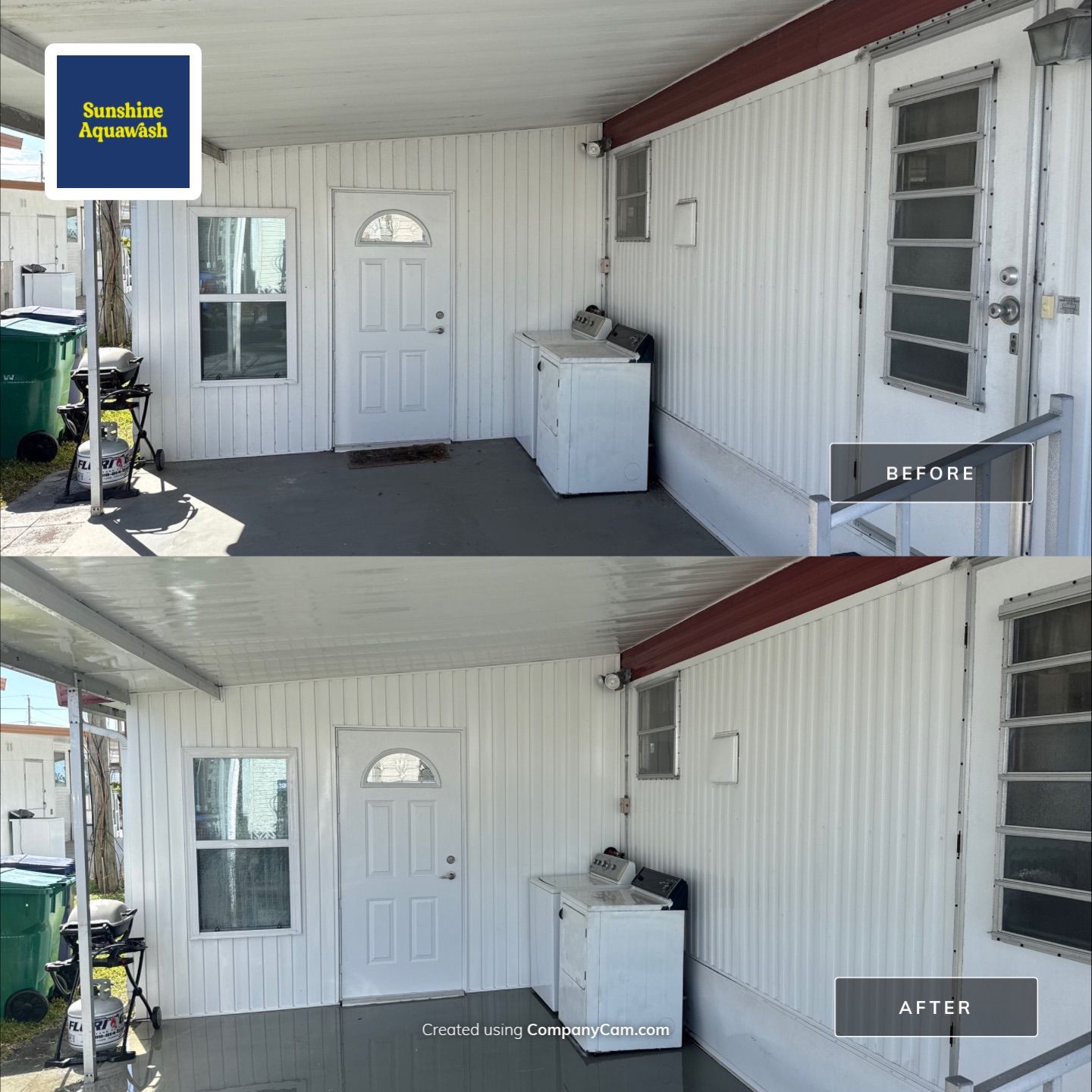 Mobile Home Wash in the Palmetto Mobile Home Club by Sunshine AquaWash