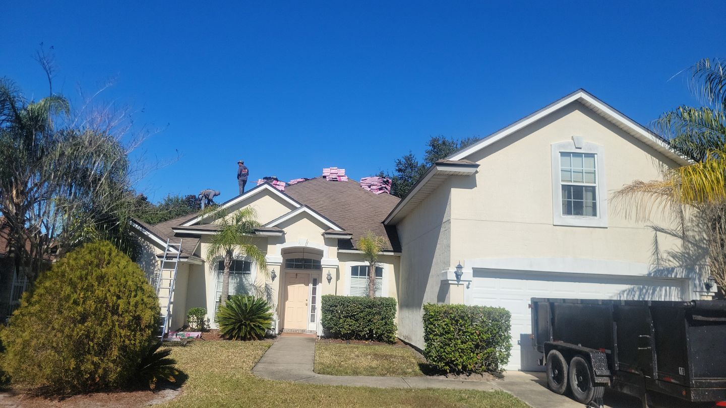 Residential Roofing Installation using Owens Corning TruDefinition Duration Shingles by Galaxy Builders, Inc.