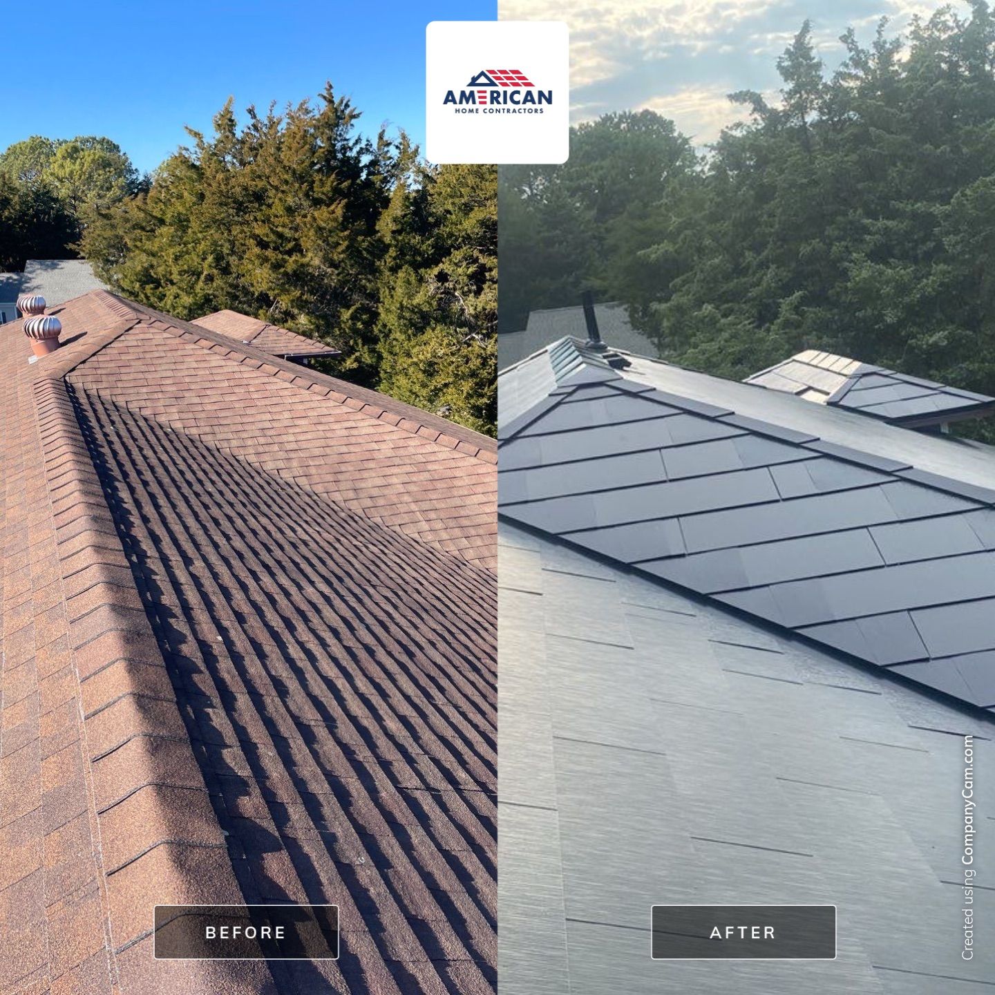 Tesla Solar Roof + Powerwall in Leonardtown, MD by American Home Contractors