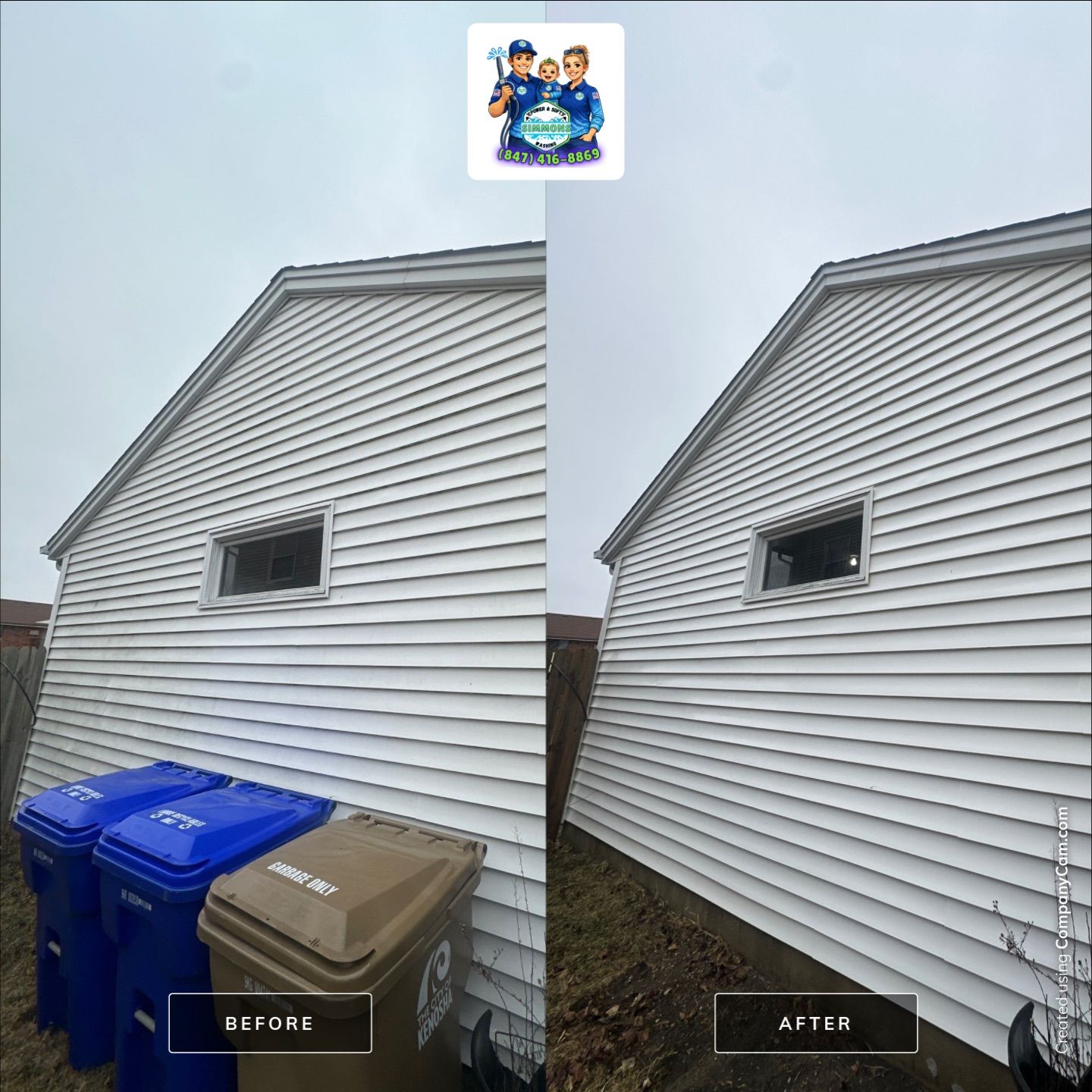 Project in Kenosha by Simmons Power & Soft Washing