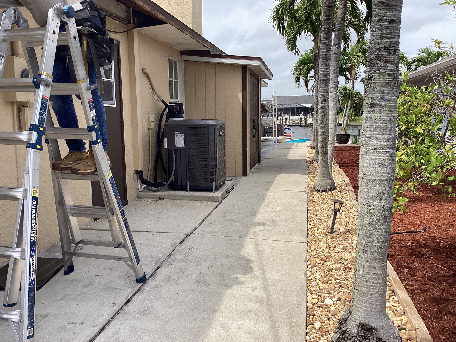 Musket Brown Gutter Installation and Soffit Fascia in Cape Coral FL by Gutter Professors