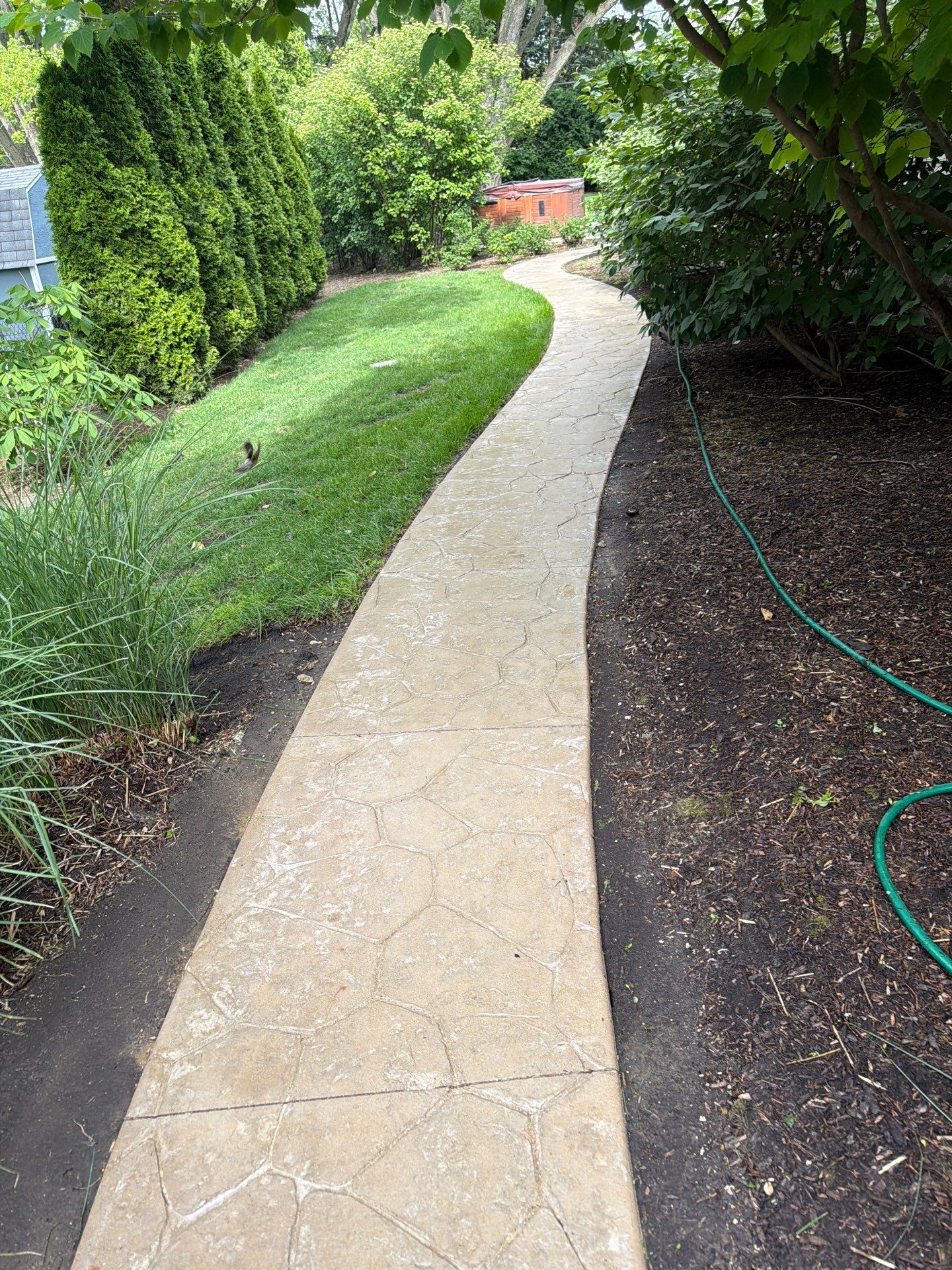 Stamped Concrete Surface Cleaning by Northern Power Washing LLC.
