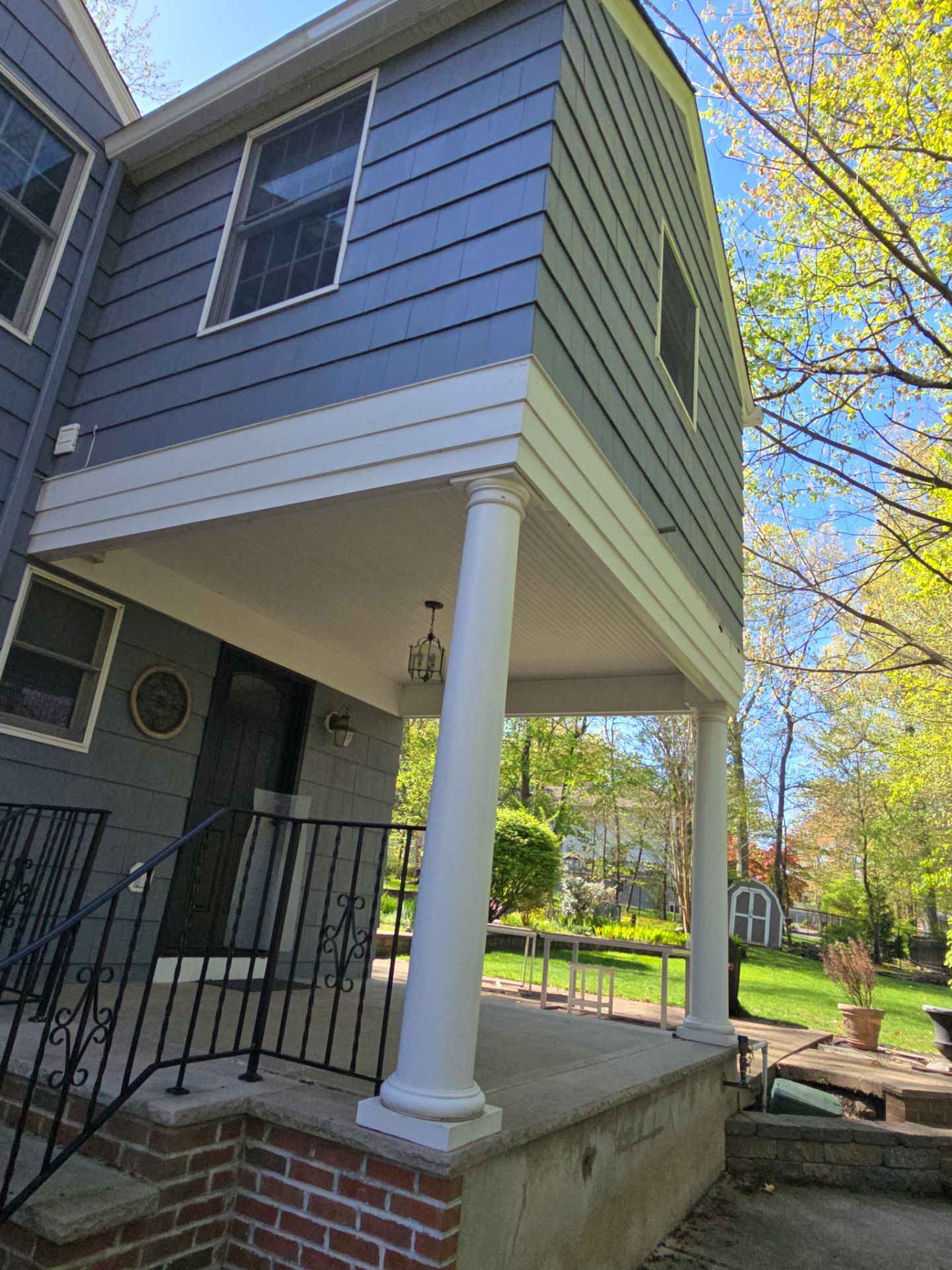 Exterior Painting and Cedar Shingle Siding Repair in Cedar Grove by Spectrum Painting, LLC