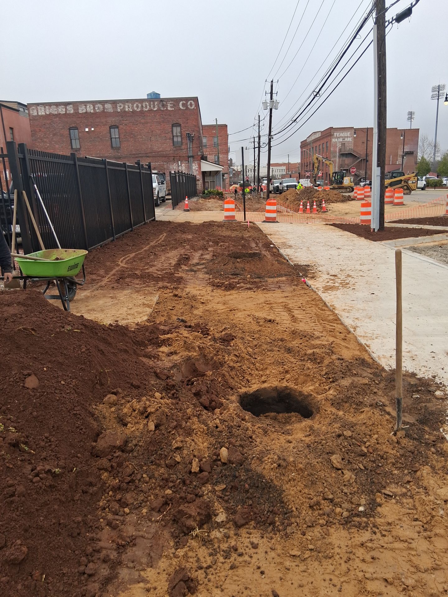 Municipal Sidewalk Construction and Streetscape Landscaping in Downtown Montgomery by BTops Landscaping Inc.