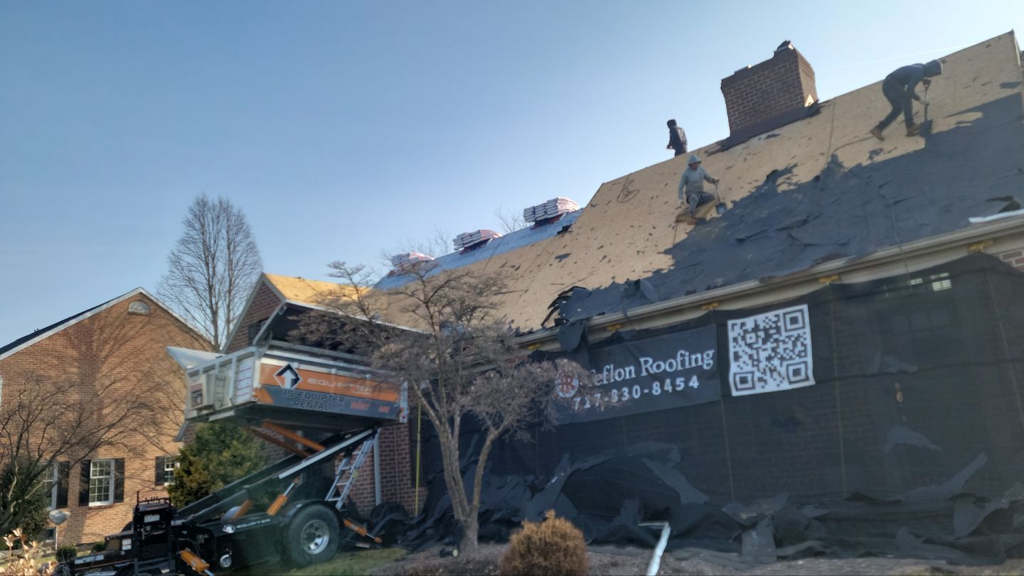 Roof Installation using Gaf Hdz Architectural Shingle - Hickory by Teflon Roofing