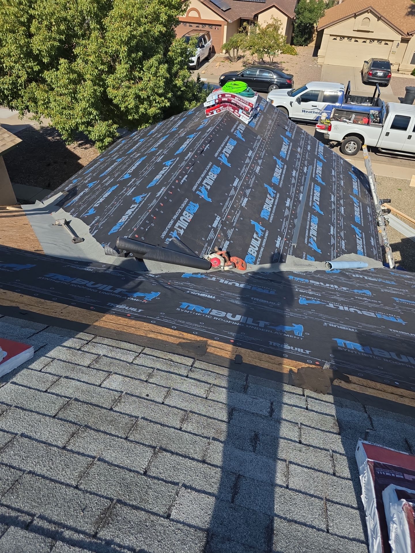 Residential Roof Install using GAF by Weather-Tite Roofing