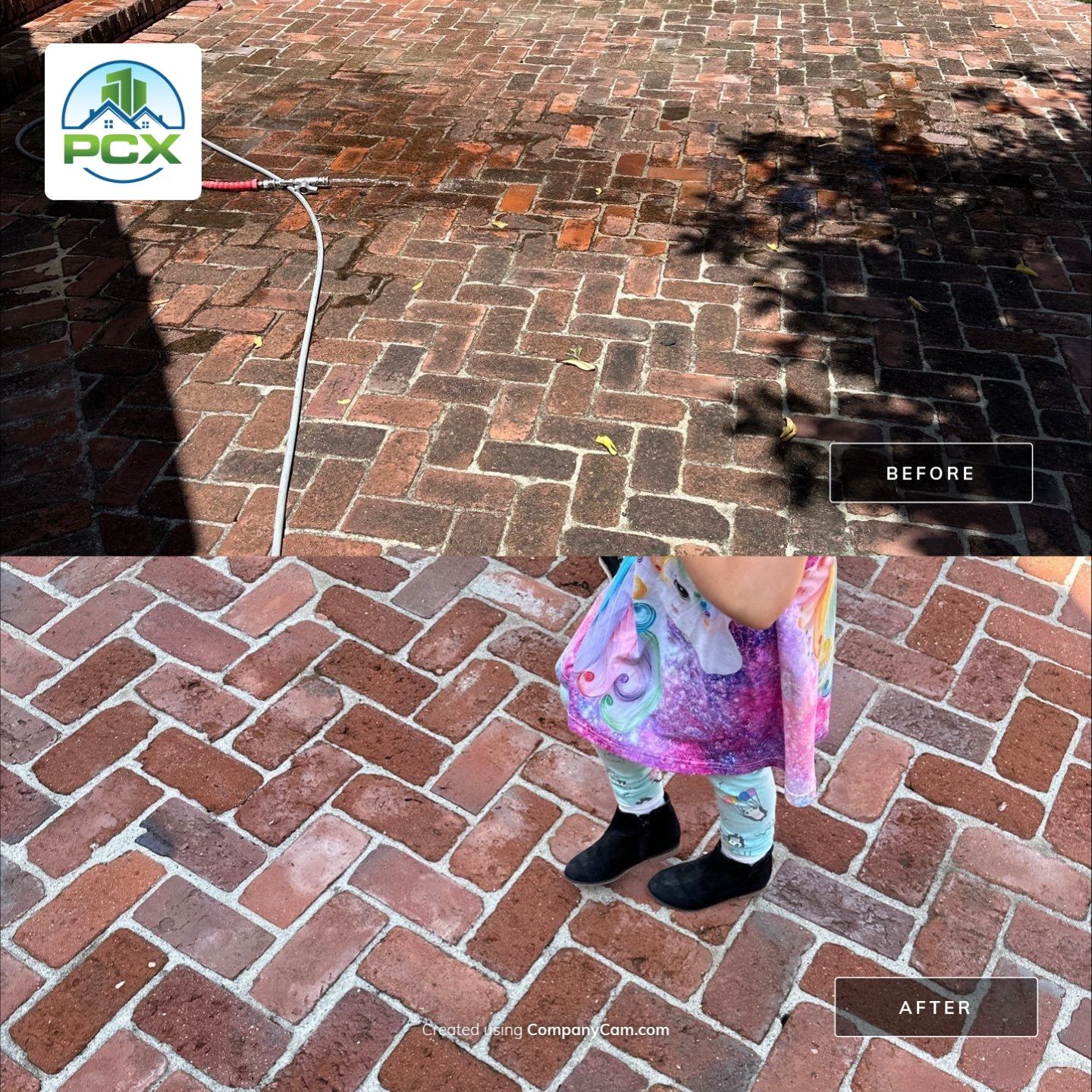 Orange County stucco soft wash and brick pressure washing by Property Cleaning Experts