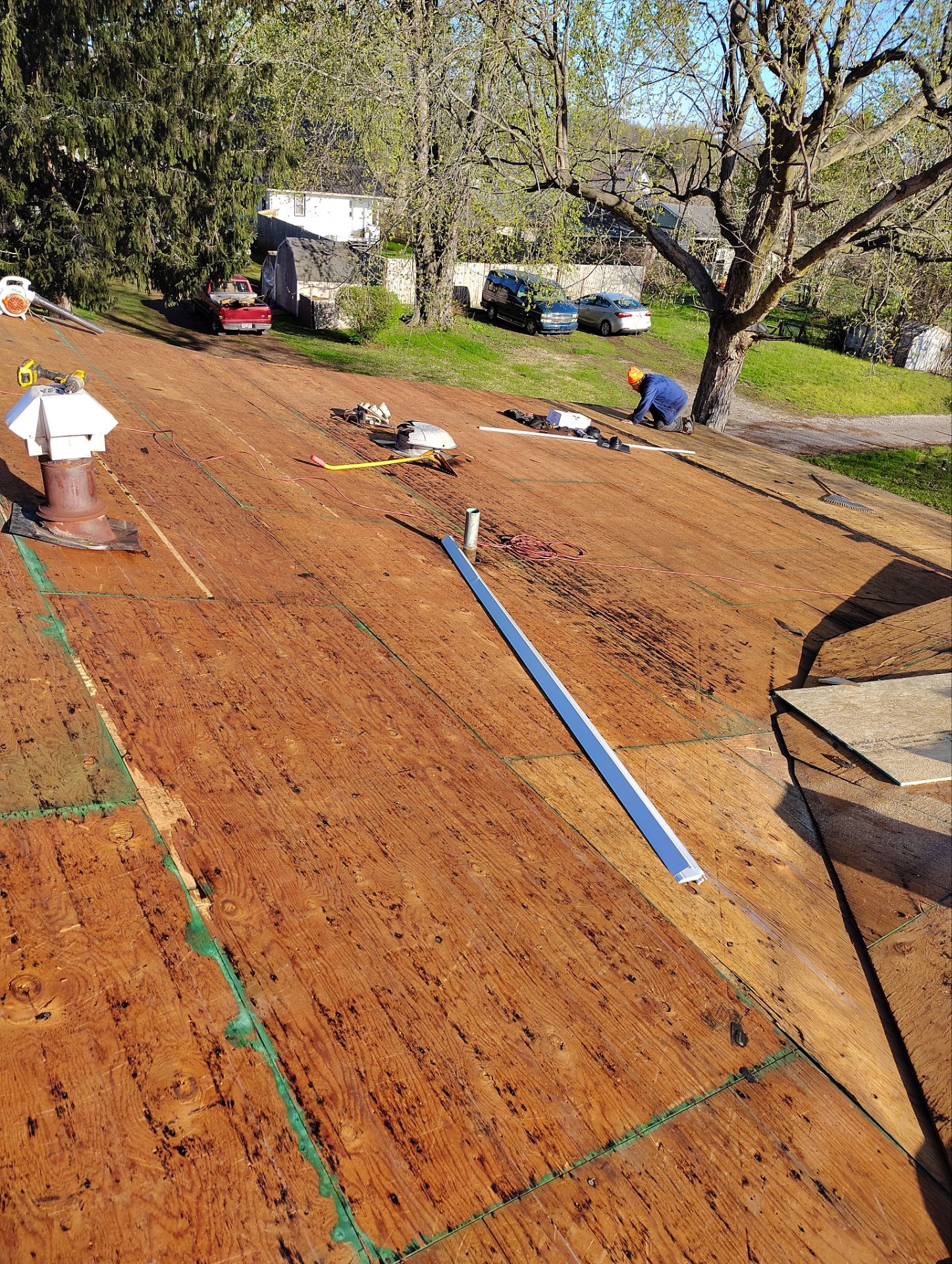 Residential Roofing Installation using GAF Timberline HDZ Pewter Gray by Rainstoppers Roofing