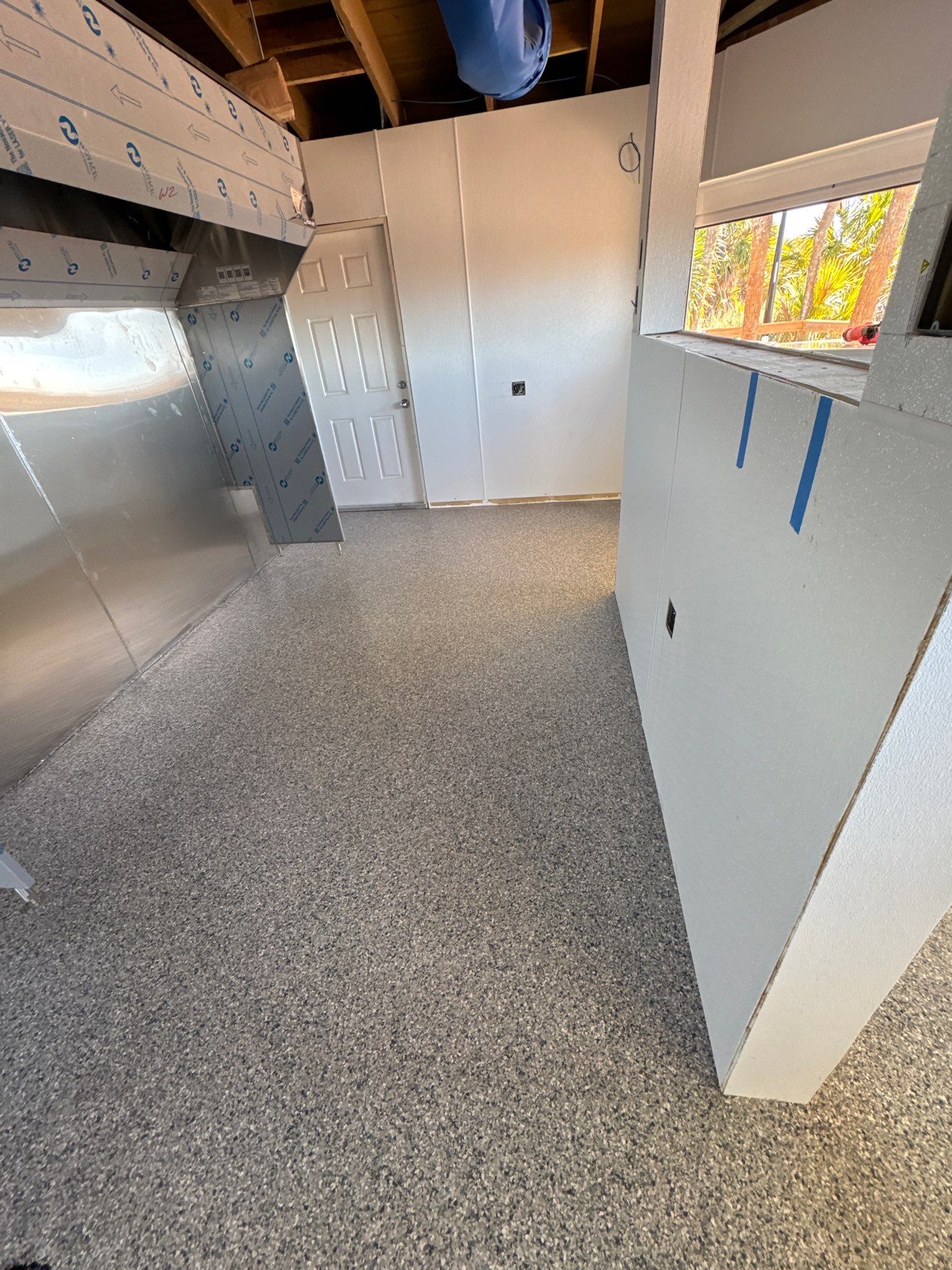 Commercial Restroom Refresh: Seamless 'Tidal Wave' Flake for a Repeat Client by Performance Floors & Coating