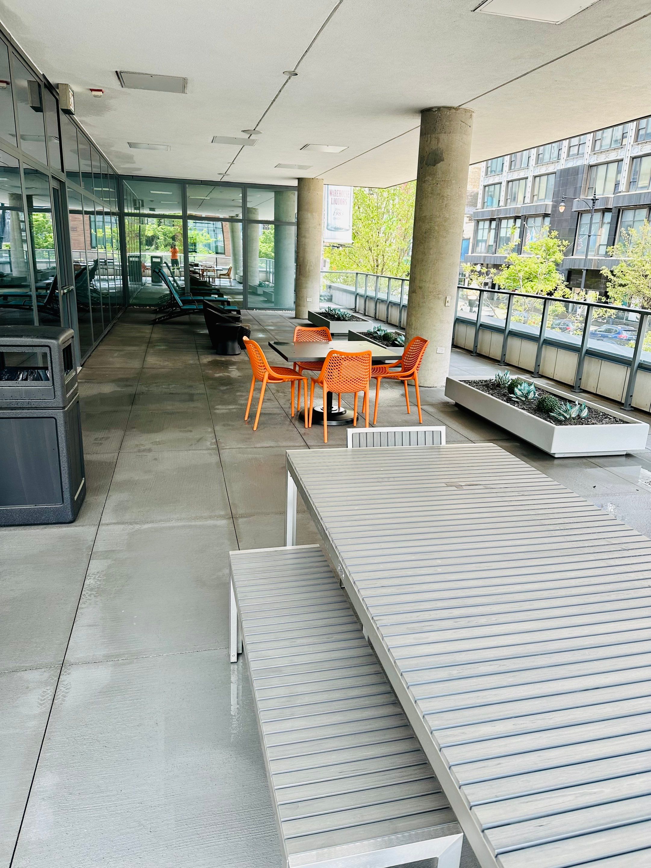 Chicago, IL Annual rooftop and sidewalk cleaning by Northern Power Washing LLC.