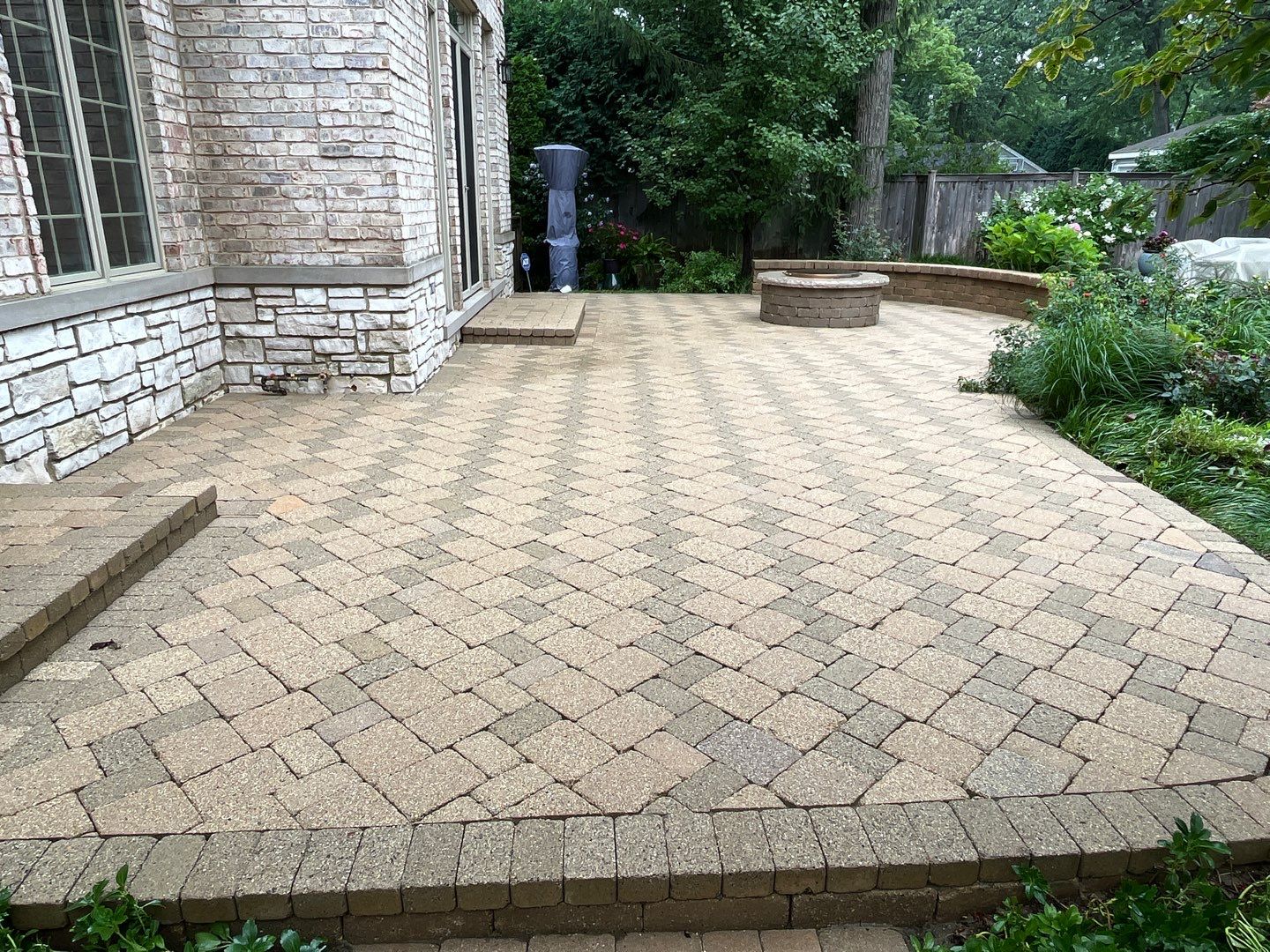 Brick paver clean, sand and seal.  using surebond SB-8700 by Northern Power Washing LLC.