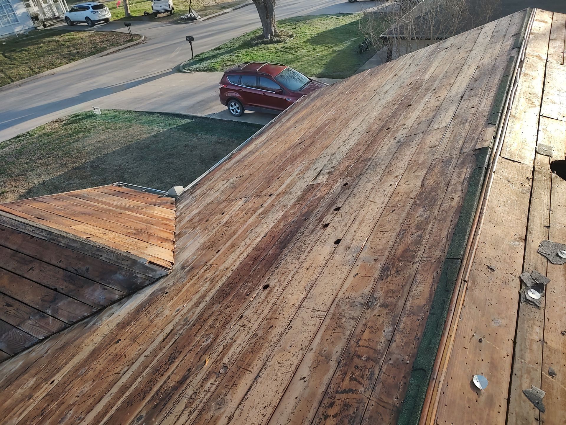 Storm damage restoration project by In & Out Construction & Remodeling, LLC
