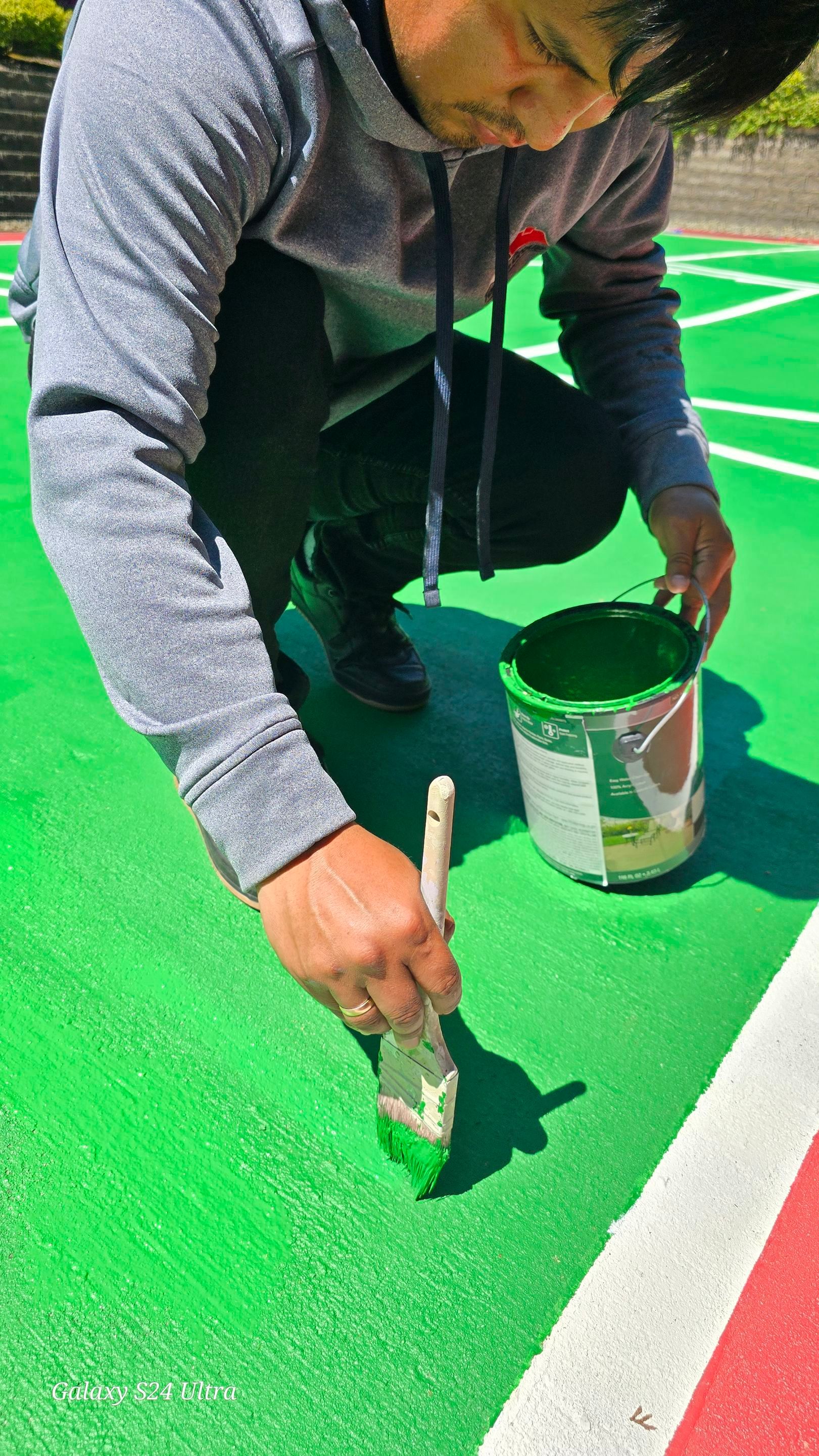 Basketball Court Restored and Ready to Play by Topline Group 
