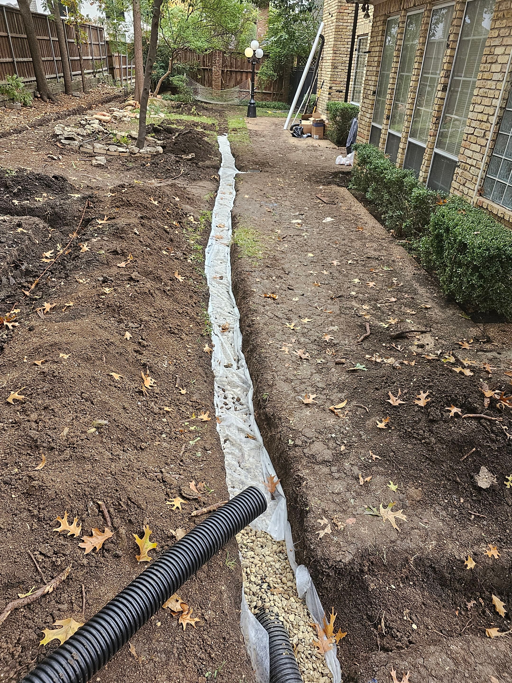 French Drain & Retaining Wall by EL-GC LLC 