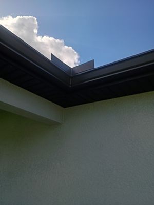 Dark Bronze Seamless Gutters using 6 Inch Seamless Gutters in Cape Coral FL
