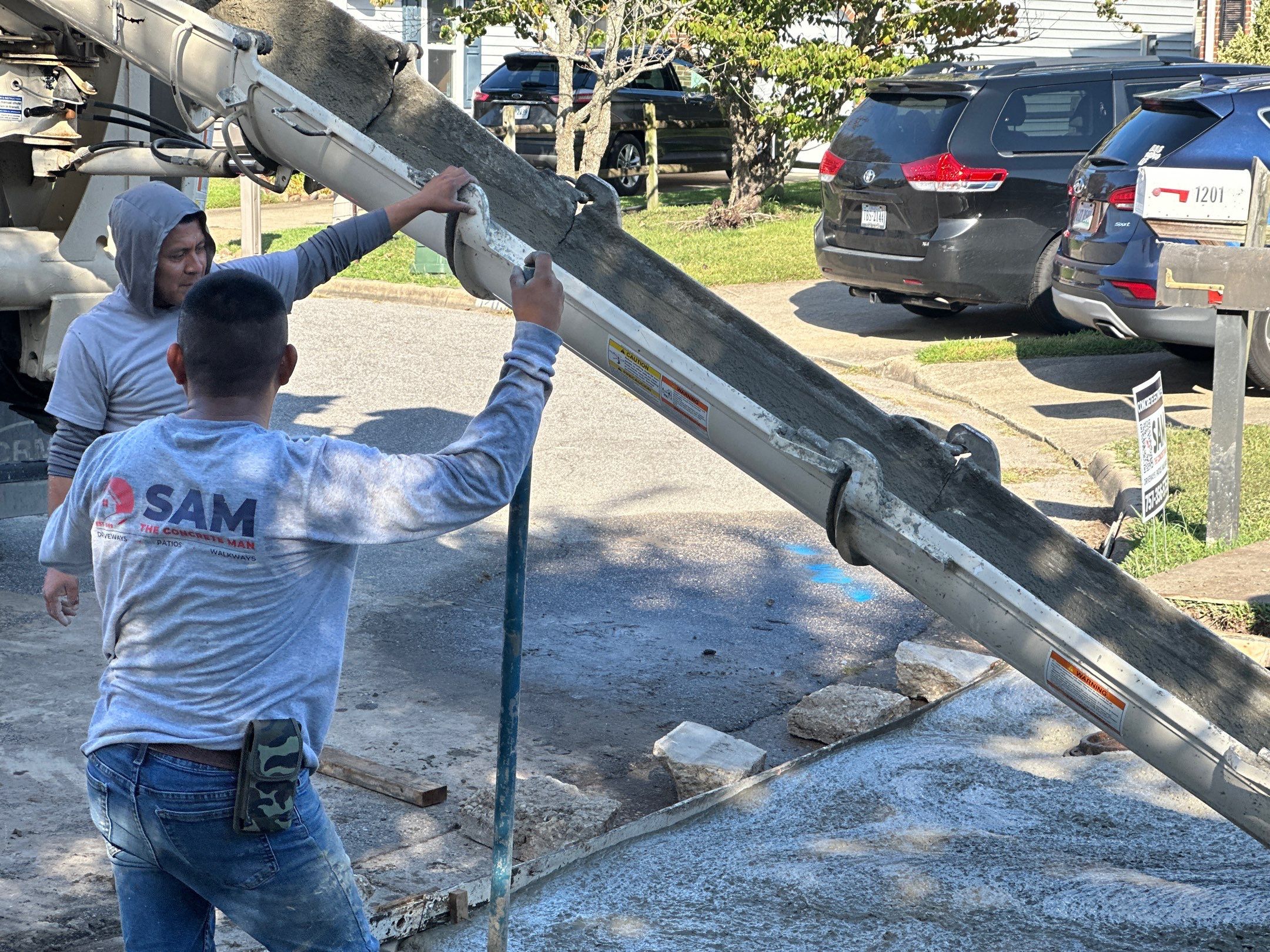 Project in Virginia Beach by Sam The Concrete Man Virginia Beach