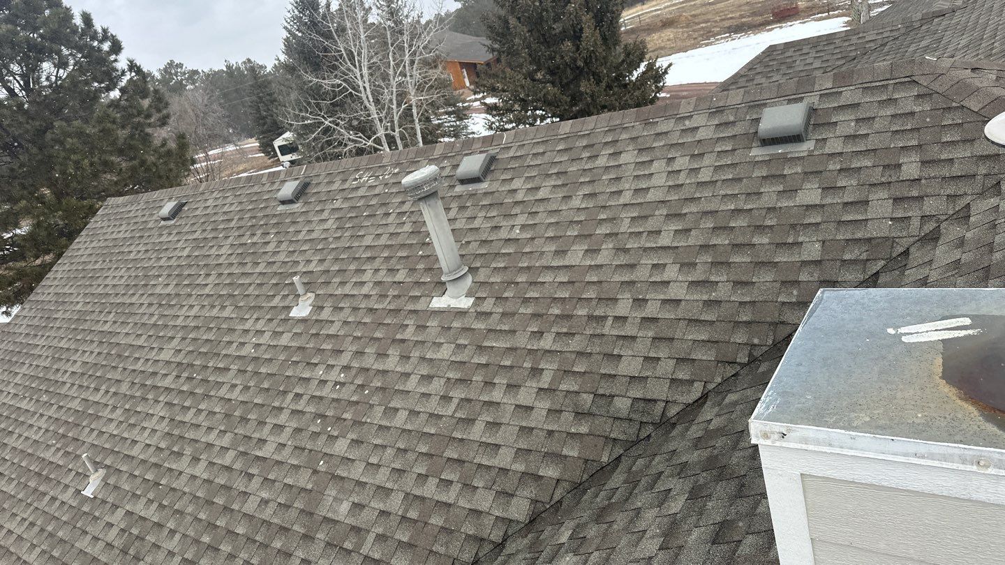 Residential Roofing Installation using Atlas Pinnacle Impact Weathered Wood by Blue Peaks Roofing LLC 