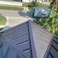 .040 Aluminum 1.5" Mechanical Seam Dark Bronze  by Total Roofing System The Metal Roof Experts