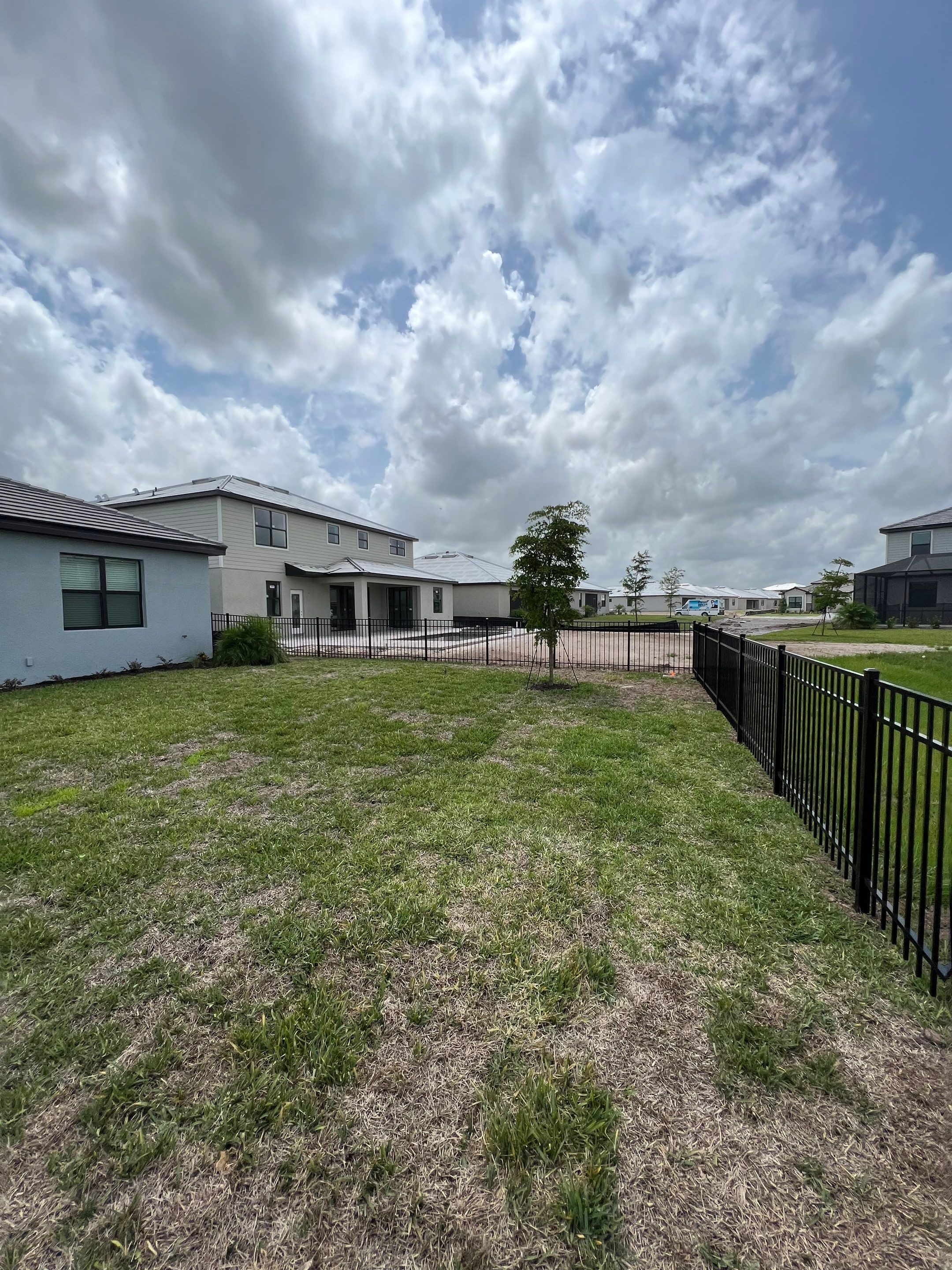 Aluminum Fence Installation using Black 3 Rail Aluminum Fence by Asap fence and gates, LLC