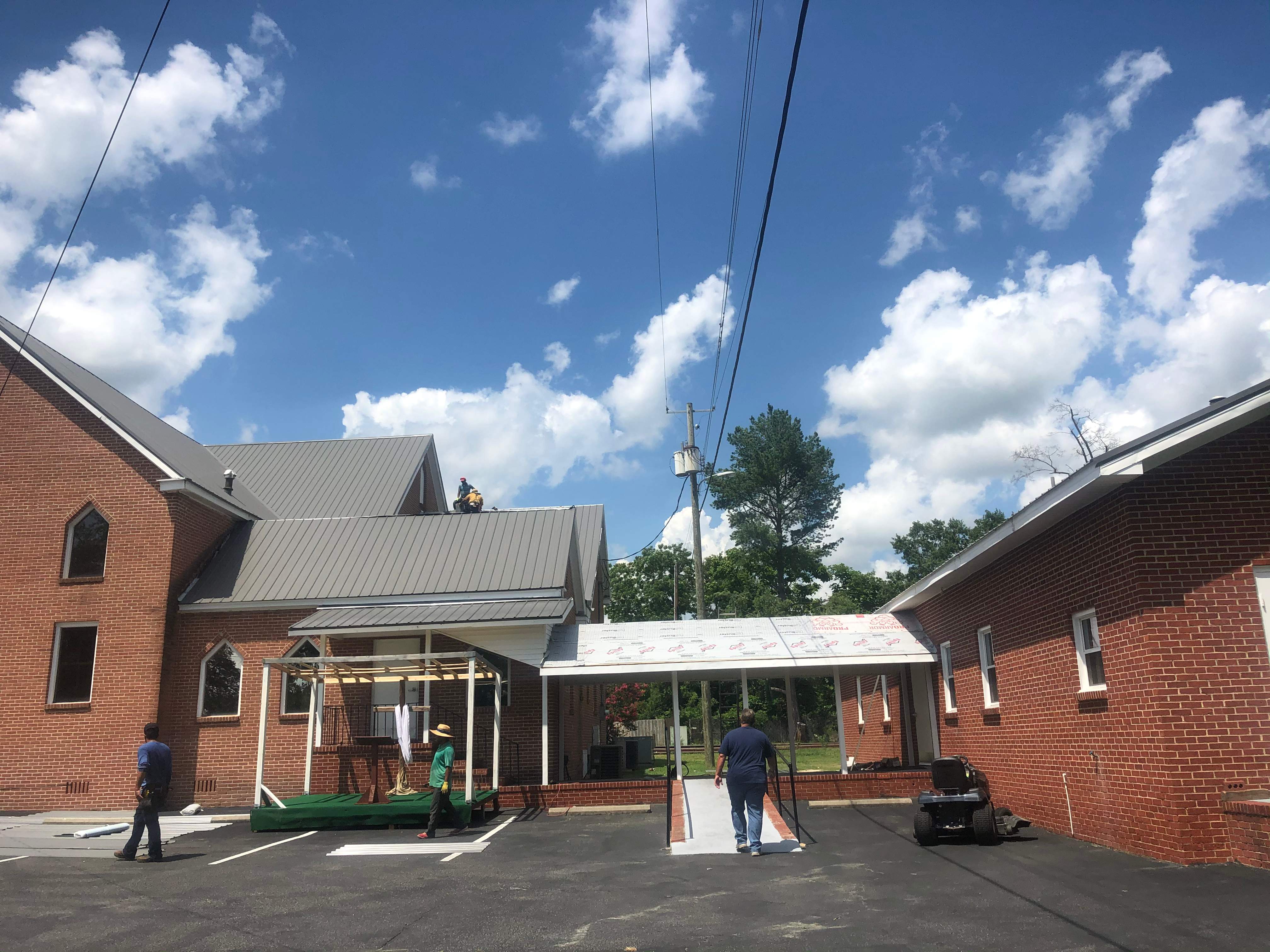 Commercial Roofing Installation - East Laurinburg Baptist Church by American Roofing NC