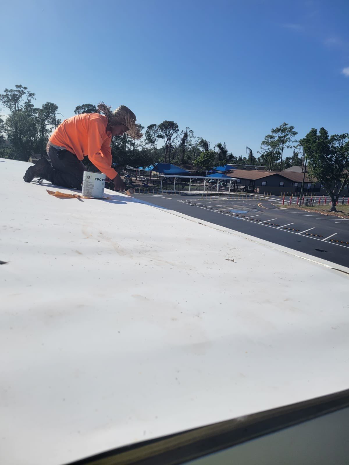 Emergency Repair on School from Storm Damage by Four Peaks Roofing
