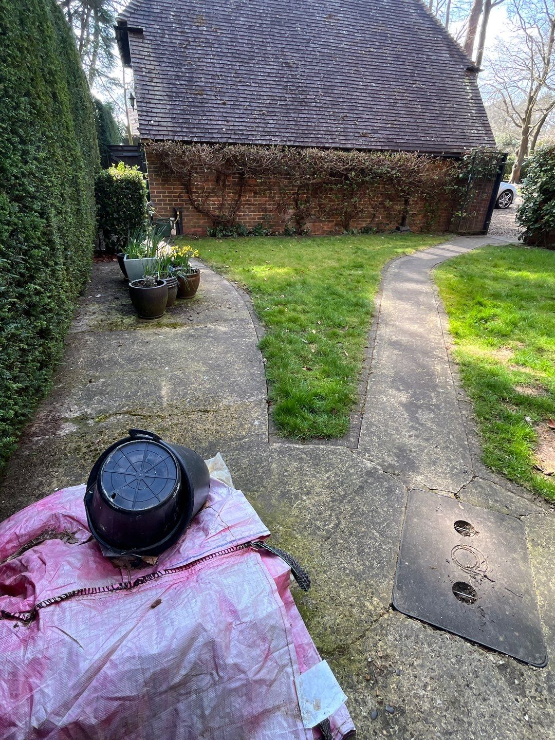 Patio Clean using 18inch Whirlaway FSC by Ges Exterior Cleaning ltd
